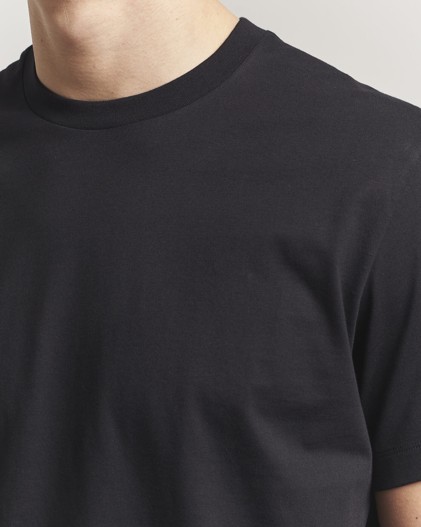 Uomini | T-shirt | Filippa K | Filip Crew Neck T-Shirt Black