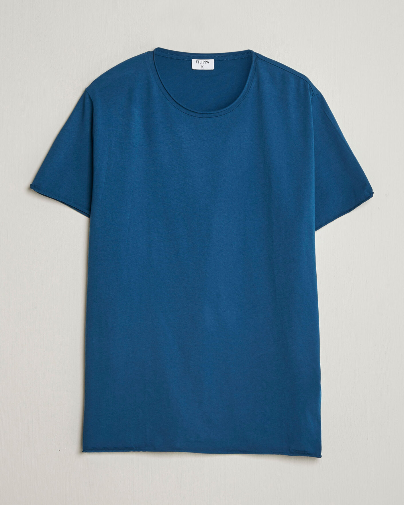 Uomini | T-shirt | Filippa K | Roll Neck Crew Neck T-Shirt Night Teal