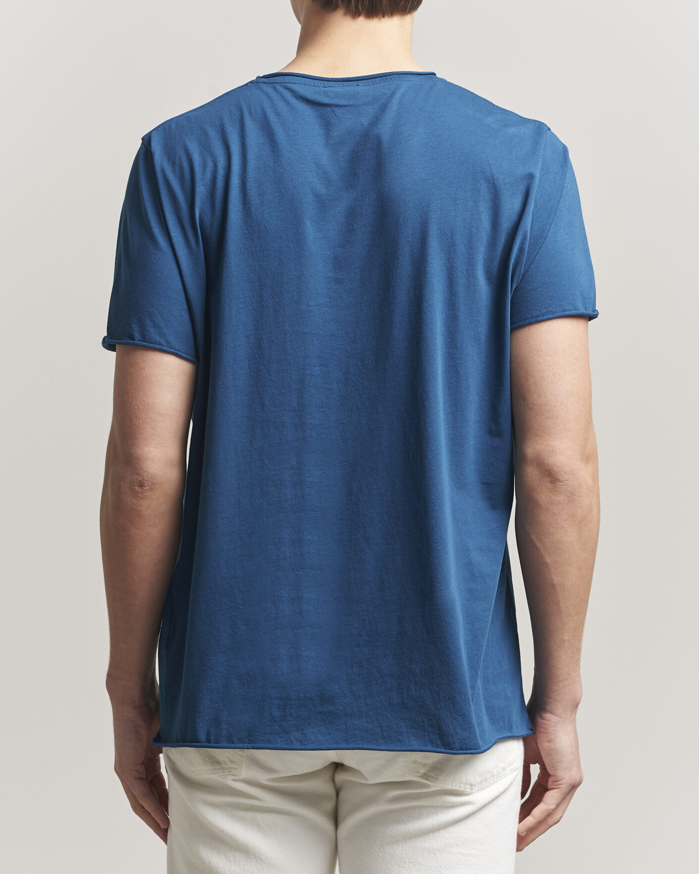 Uomini | T-shirt | Filippa K | Roll Neck Crew Neck T-Shirt Night Teal