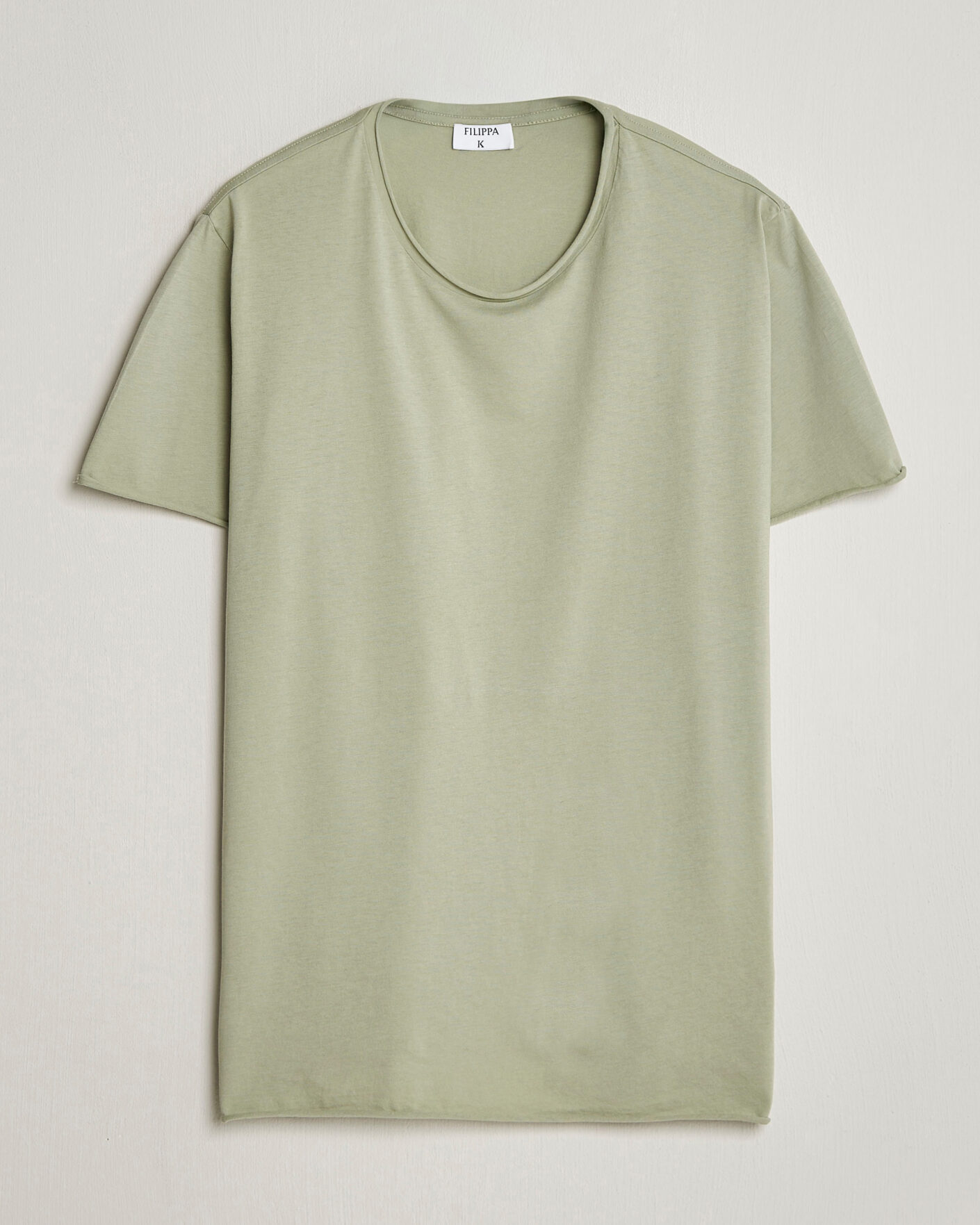 Uomini | T-shirt | Filippa K | Roll Neck Crew Neck T-Shirt Light Green