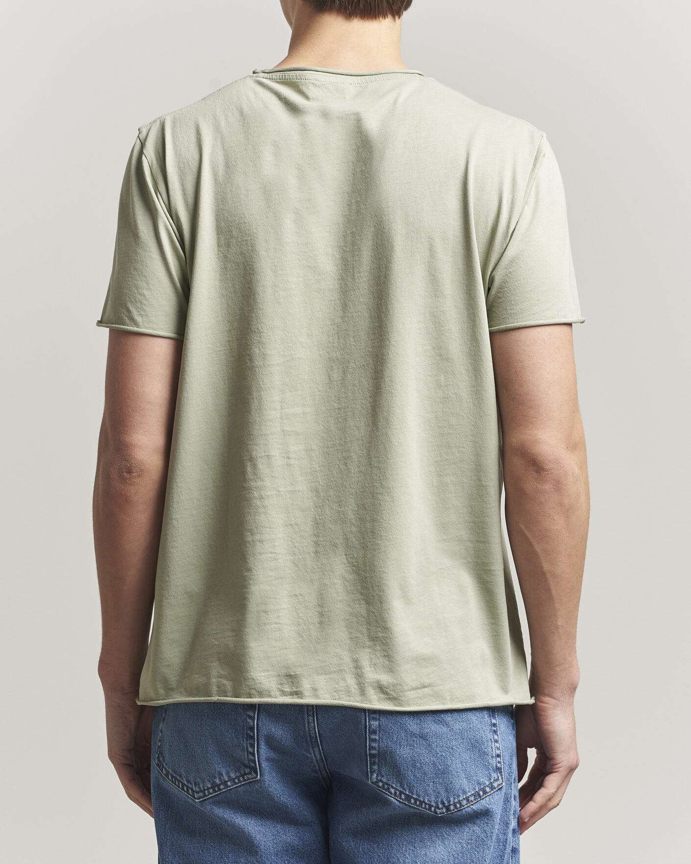 Uomini | T-shirt | Filippa K | Roll Neck Crew Neck T-Shirt Light Green
