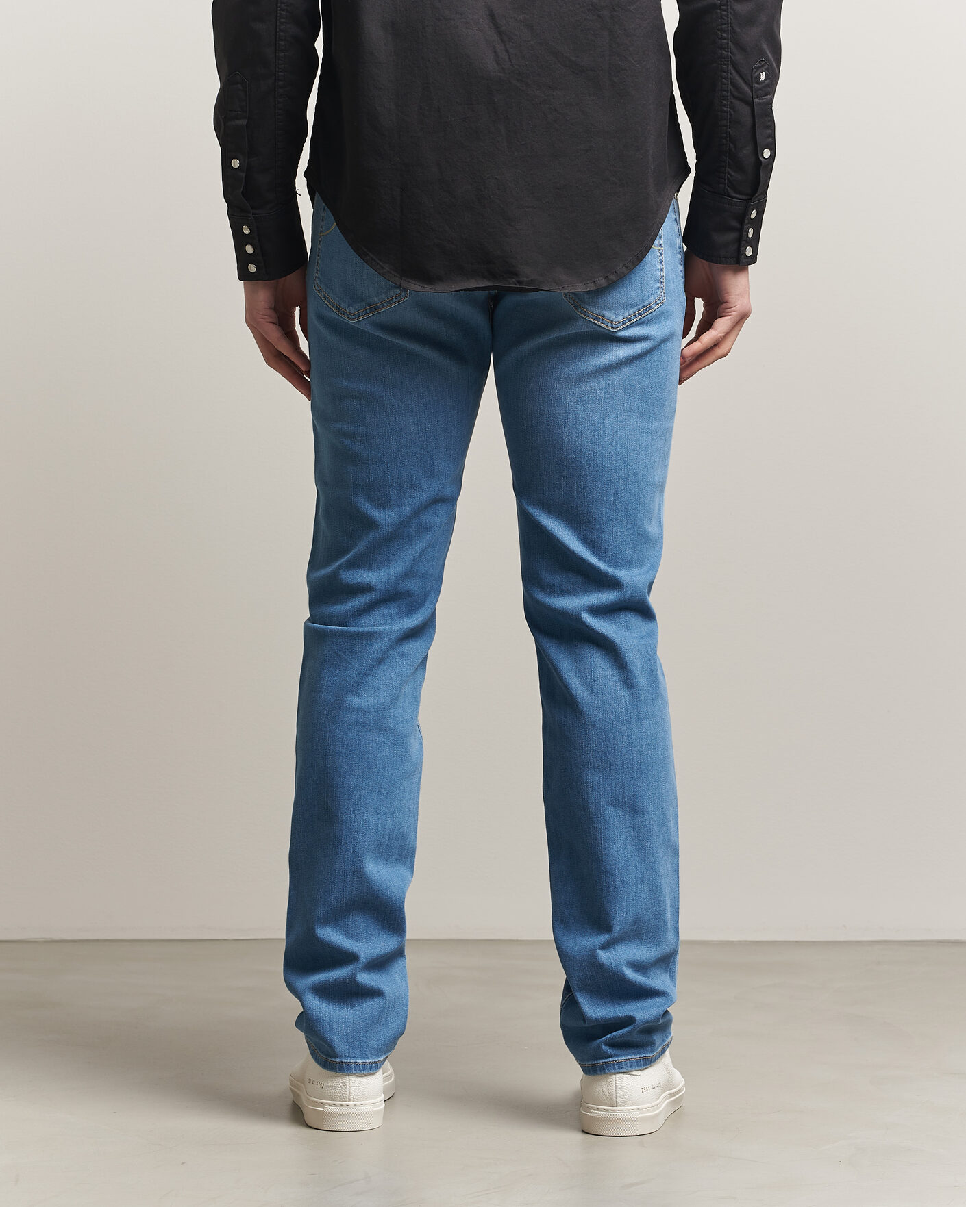 Uomini | Jeans | Jacob Cohën | Bard Slim Fit Stretch Jeans Super Light Blue