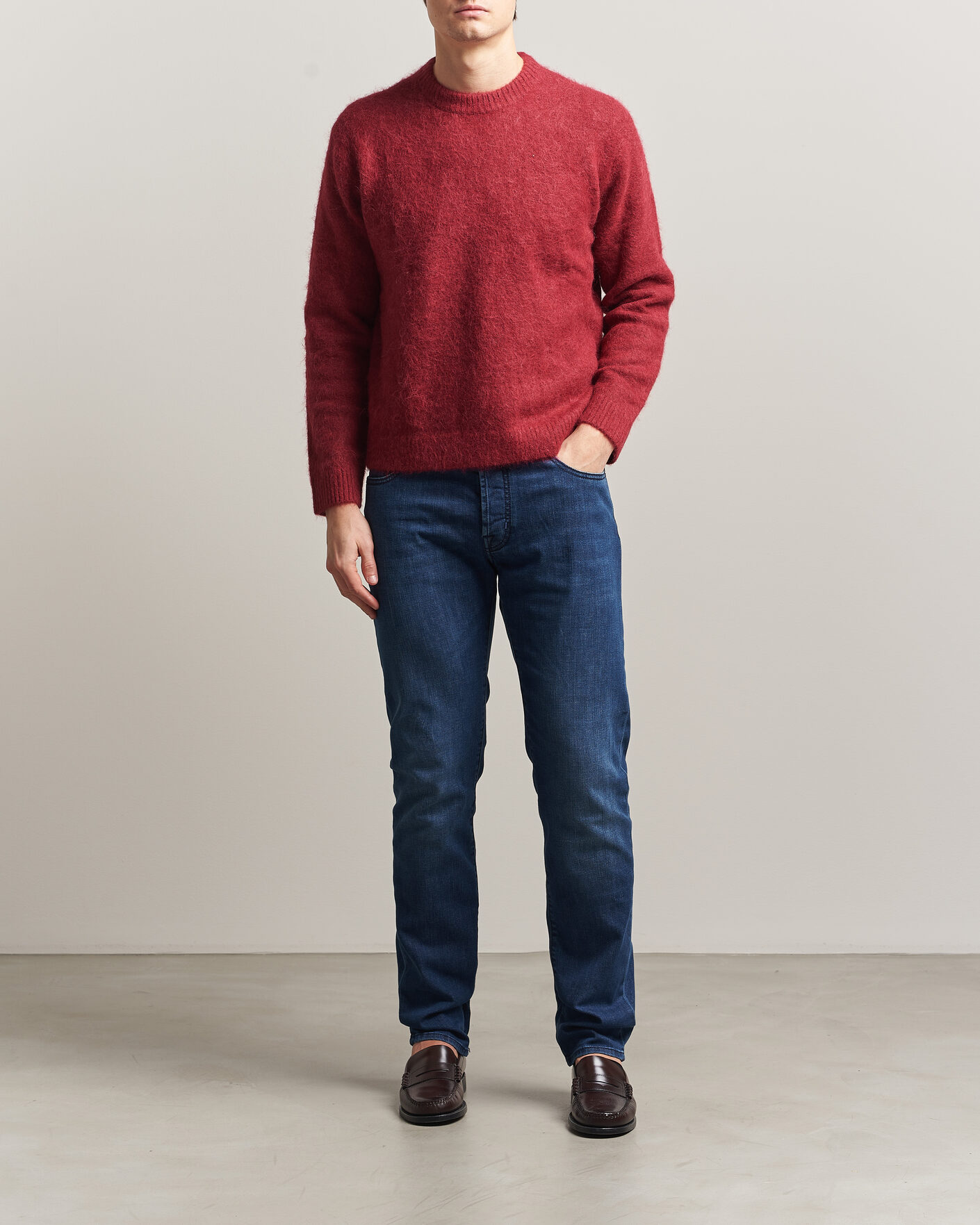 Uomini | Jeans | Jacob Cohën | Bard Slim Fit Stretch Jeans Mid Blue