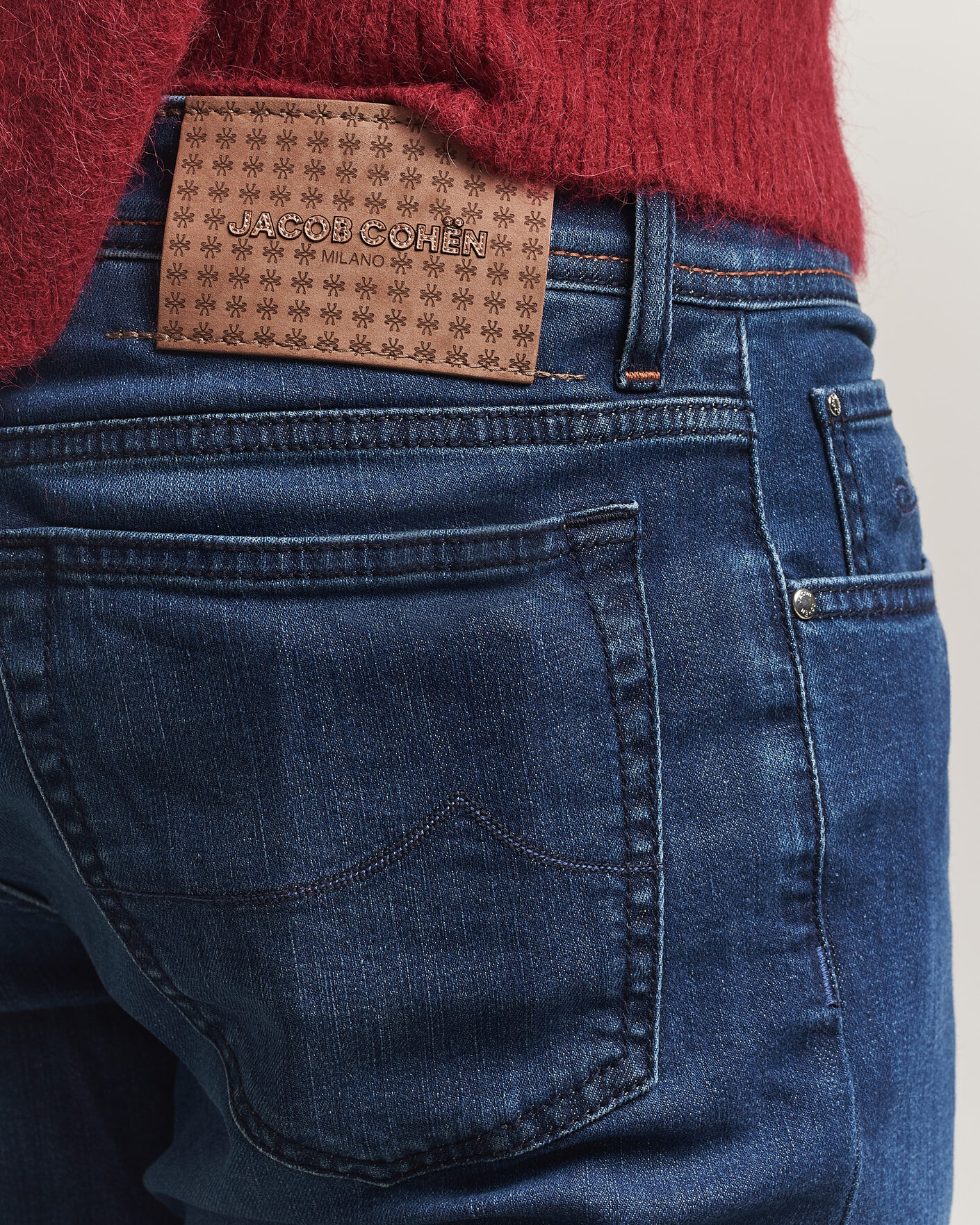 Uomini | Jeans | Jacob Cohën | Bard Slim Fit Stretch Jeans Mid Blue