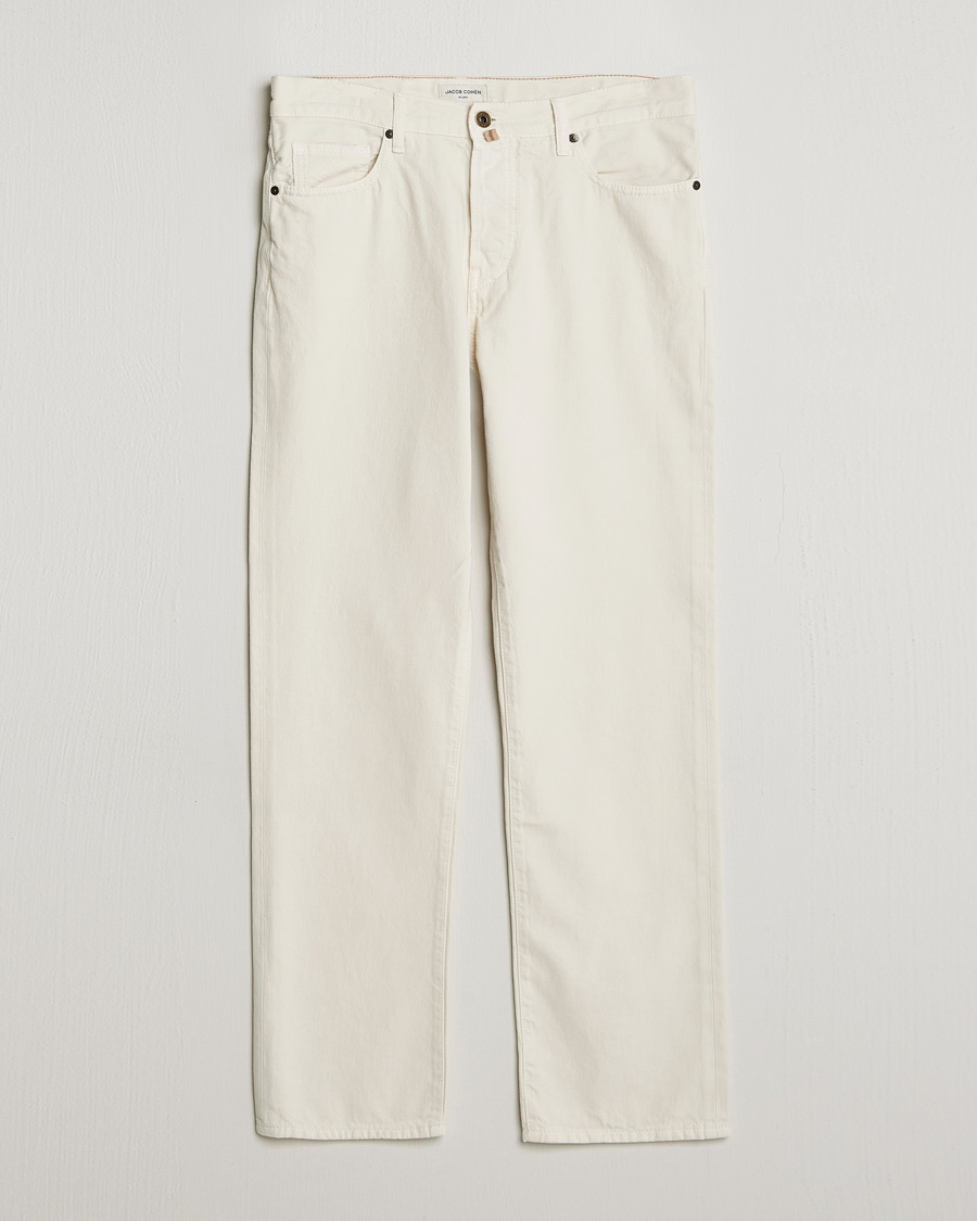 Uomini | Pantaloni | Jacob Cohën | Edos Regular Straight Fit Bull Denim Jeans White