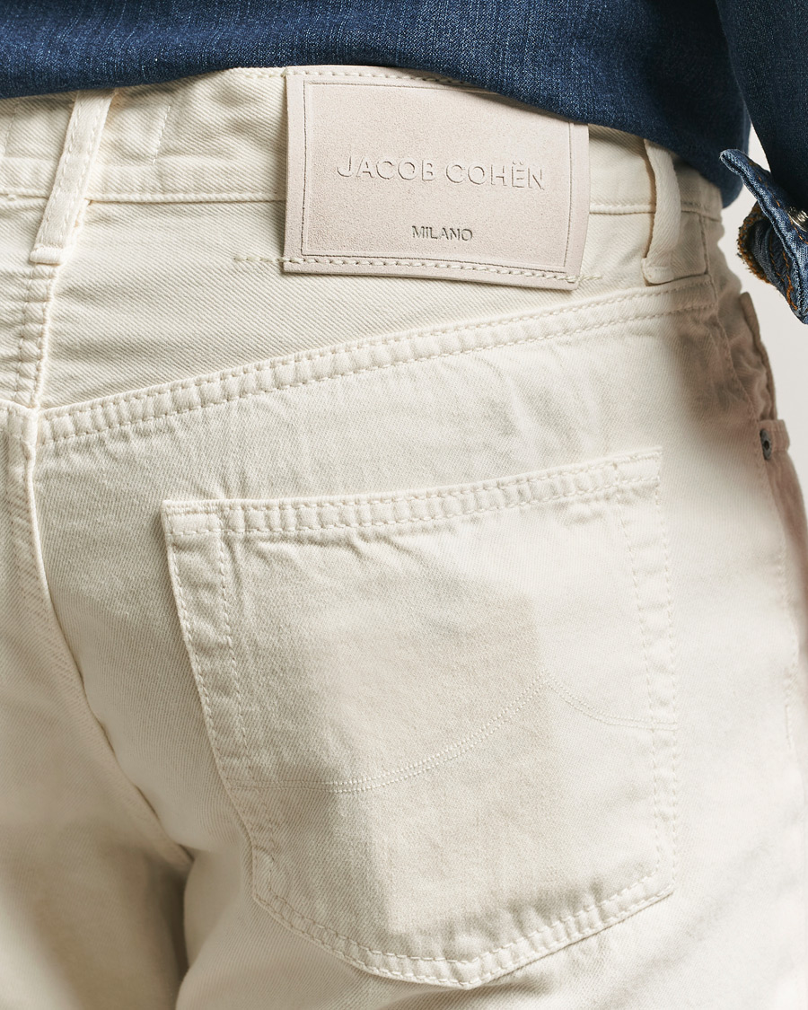 Uomini | Pantaloni | Jacob Cohën | Edos Regular Straight Fit Bull Denim Jeans White