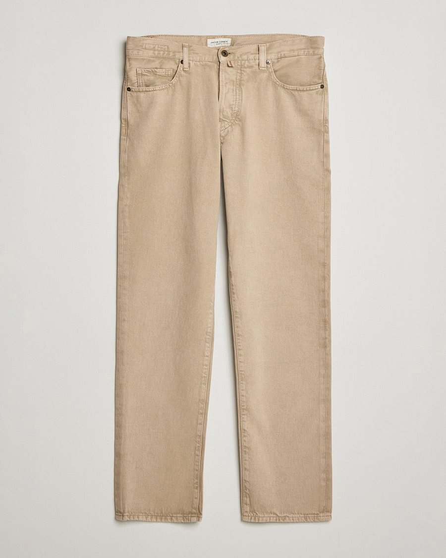 Uomini | Pantaloni | Jacob Cohën | Edos Regular Straight Fit Bull Denim Jeans Beige