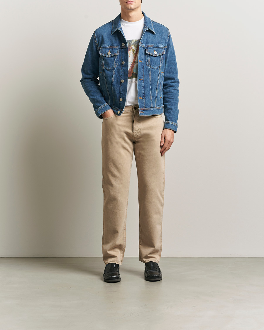 Uomini | Pantaloni | Jacob Cohën | Edos Regular Straight Fit Bull Denim Jeans Beige