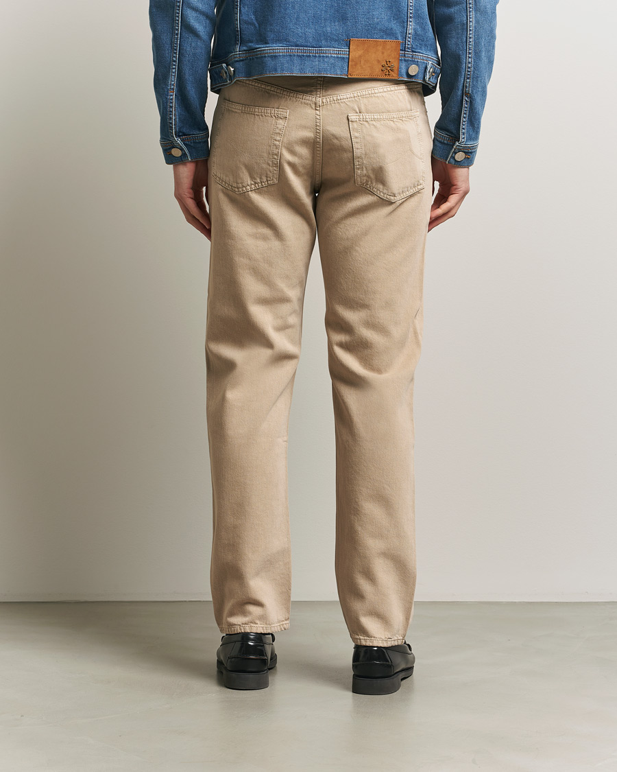 Uomini | Pantaloni | Jacob Cohën | Edos Regular Straight Fit Bull Denim Jeans Beige