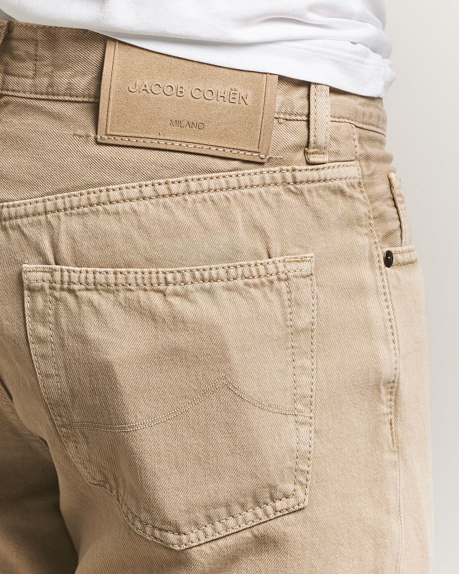 Uomini | Jeans | Jacob Cohën | Edos Regular Straight Fit Bull Denim Jeans Beige