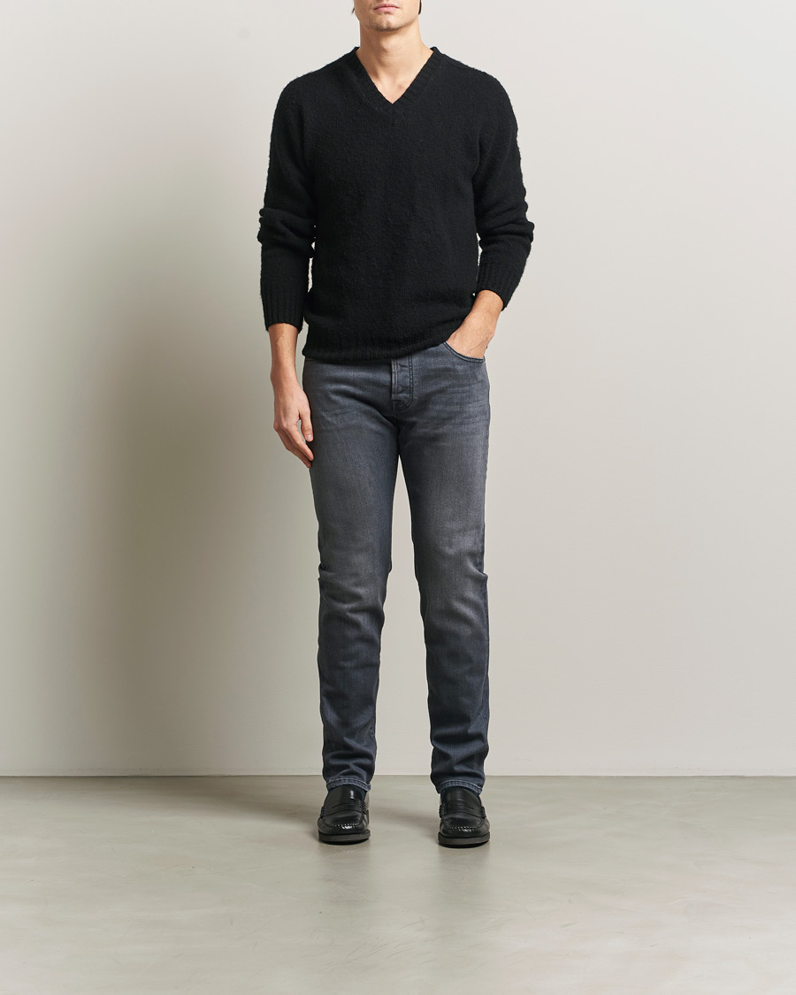Uomini | Jeans | Jacob Cohën | Bard Slim Fit Stretch Jeans Mid Grey