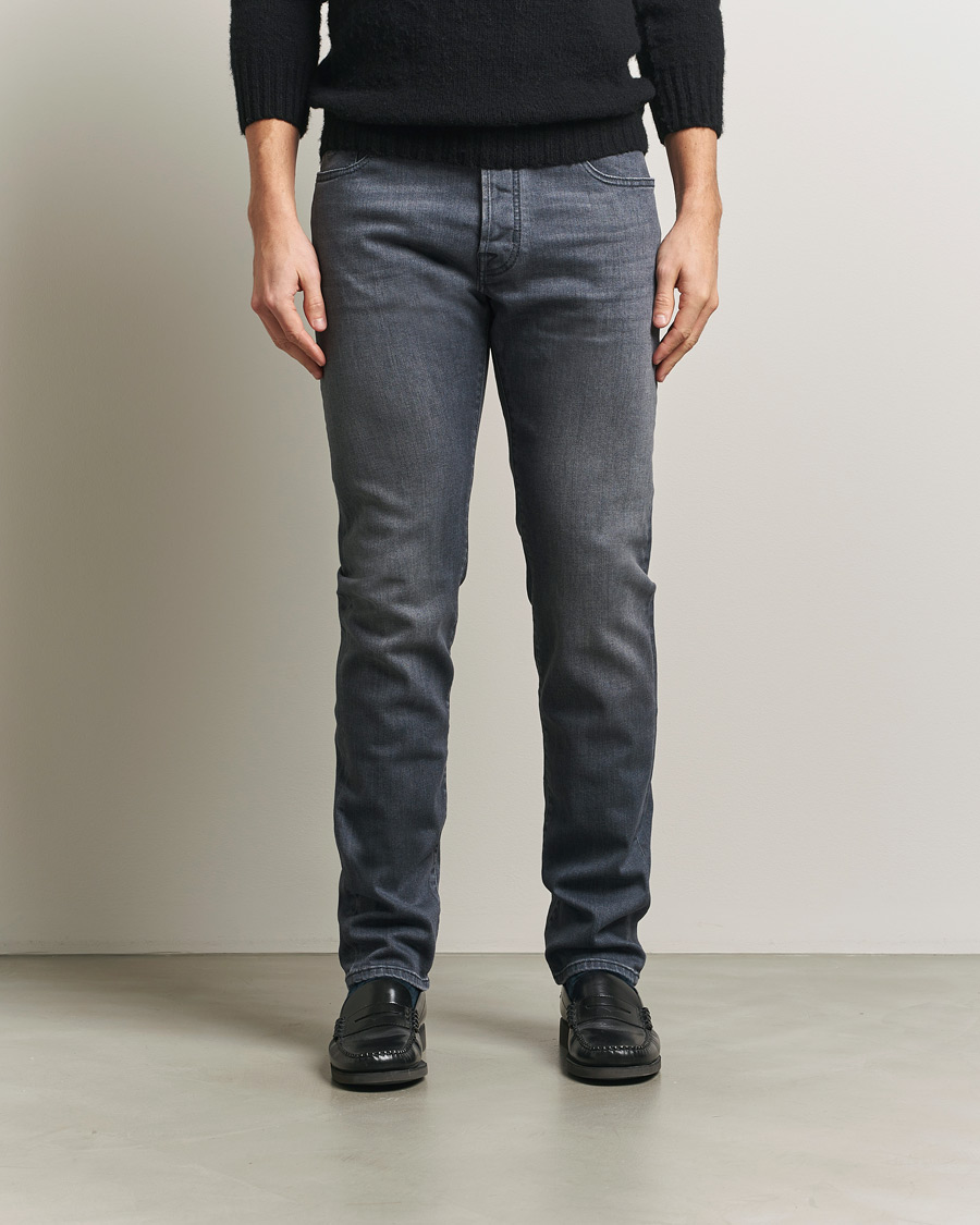 Uomini | Jeans | Jacob Cohën | Bard Slim Fit Stretch Jeans Mid Grey