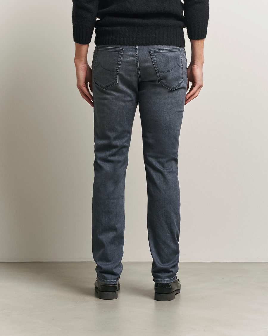 Uomini | Jeans | Jacob Cohën | Bard Slim Fit Stretch Jeans Mid Grey