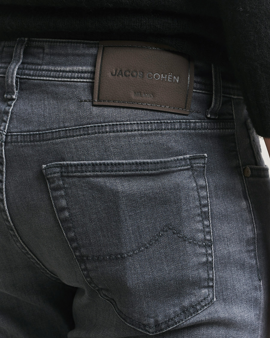 Uomini | Jeans | Jacob Cohën | Bard Slim Fit Stretch Jeans Mid Grey