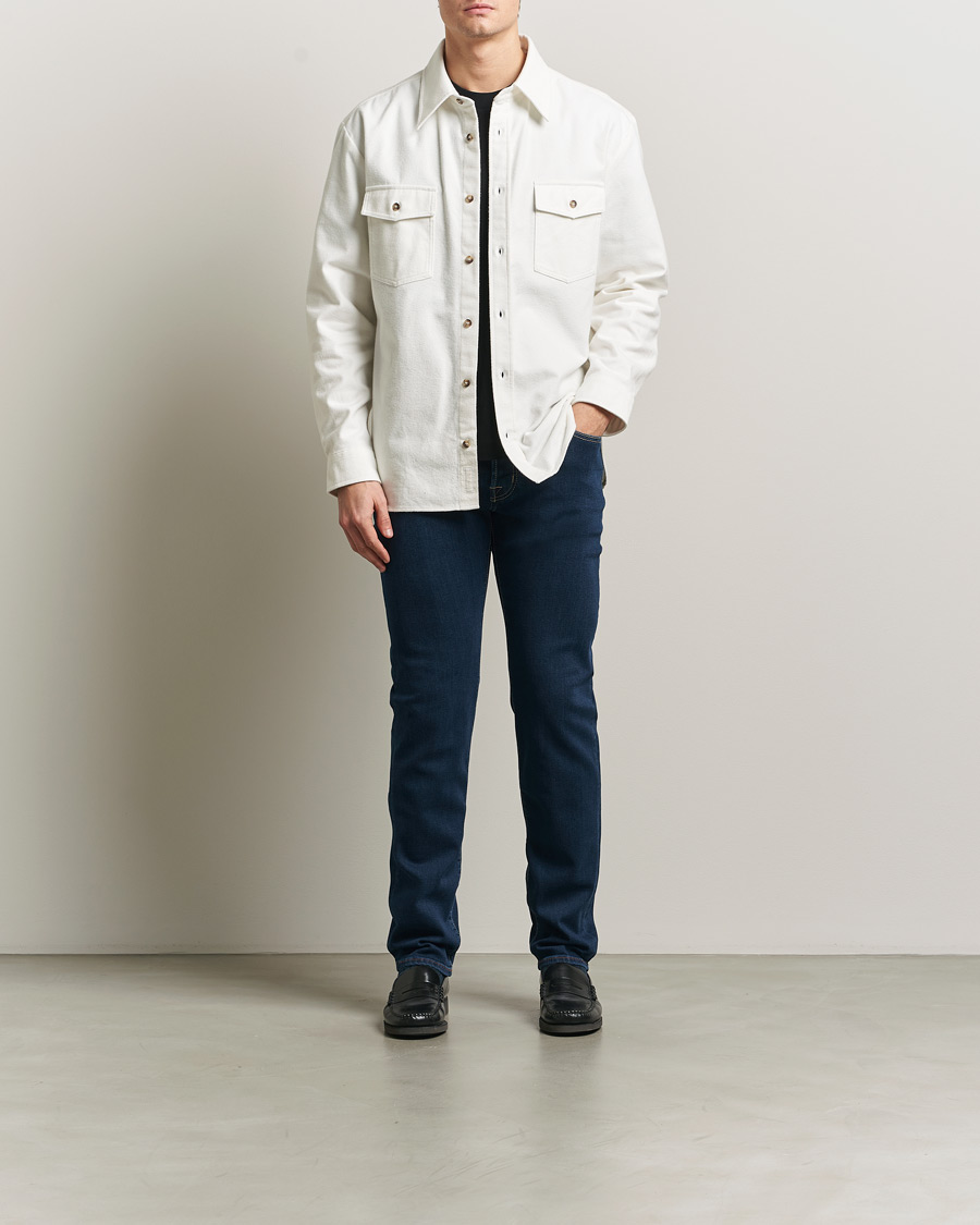 Uomini | Pantaloni | Jacob Cohën | Bard Slim Fit Stretch Jeans Dark Blue
