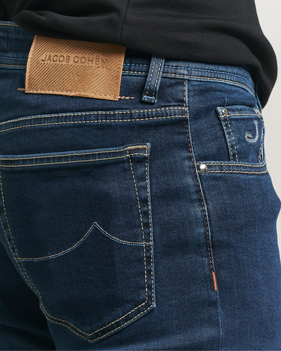 Uomini | Pantaloni | Jacob Cohën | Bard Slim Fit Stretch Jeans Dark Blue