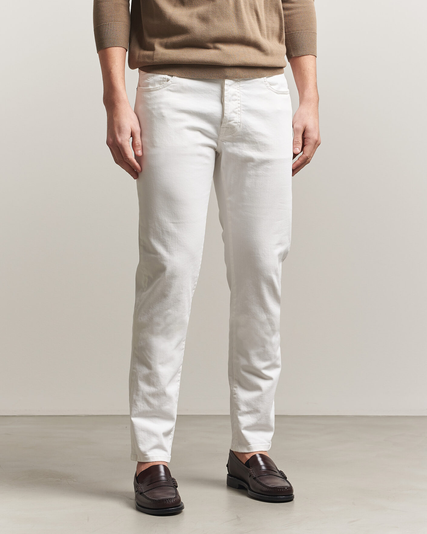 Uomini | Jeans | Jacob Cohën | Bard Slim Fit Bull Stretch Jeans White