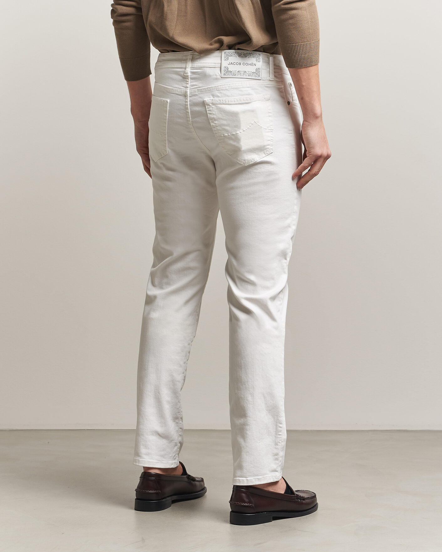Uomini | Jeans | Jacob Cohën | Bard Slim Fit Bull Stretch Jeans White