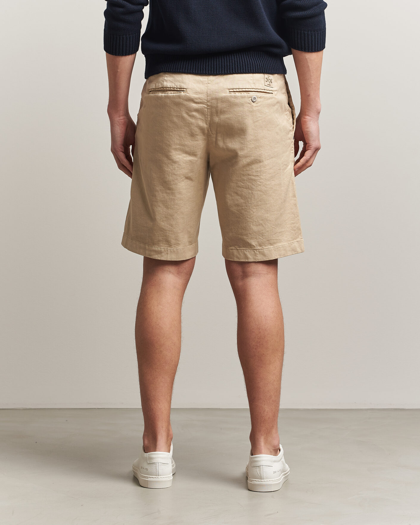 Uomini | Pantaloncini | Jacob Cohën | George Stretch Linen Shorts Beige