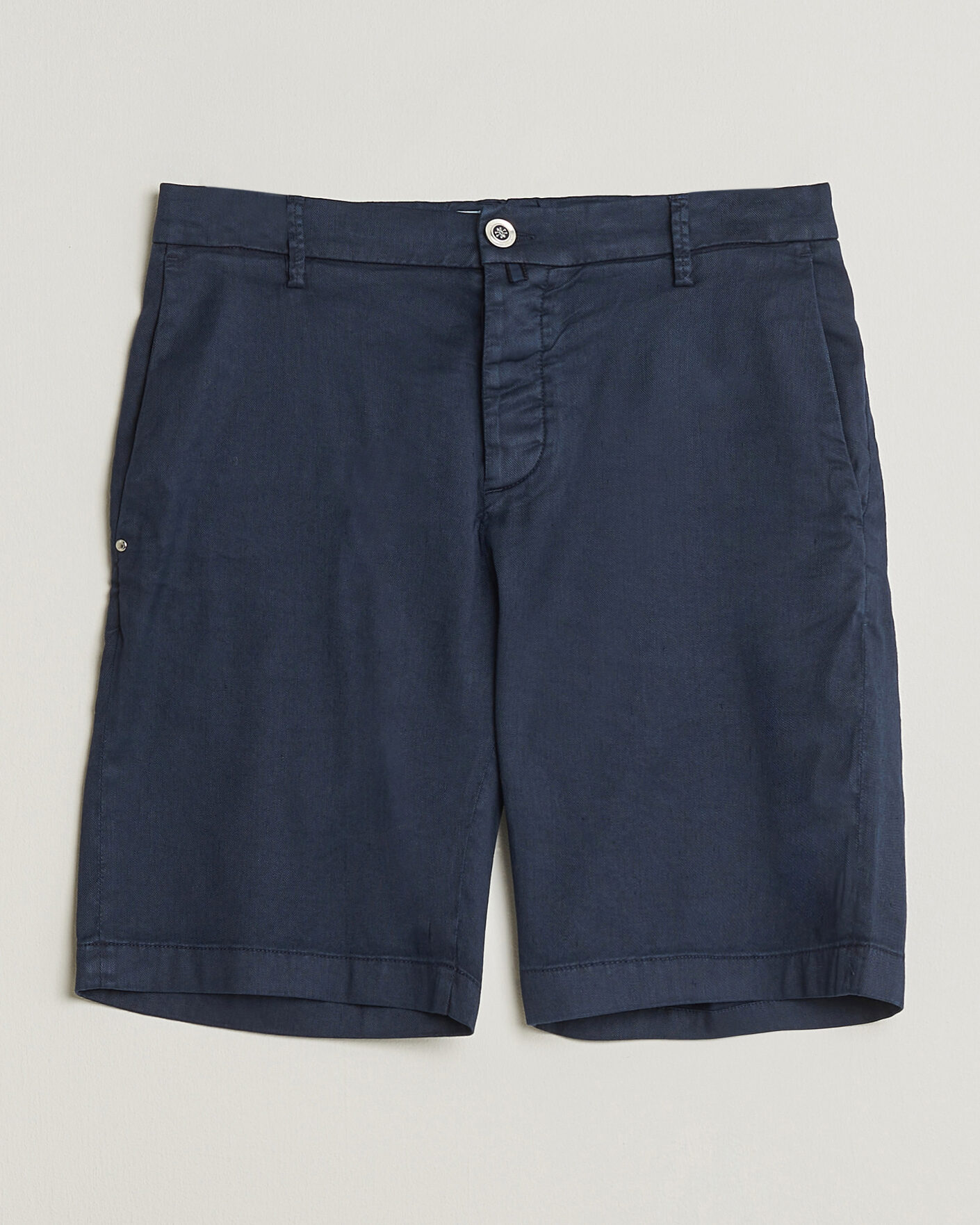Uomini | Pantaloncini | Jacob Cohën | George Stretch Linen Shorts Navy