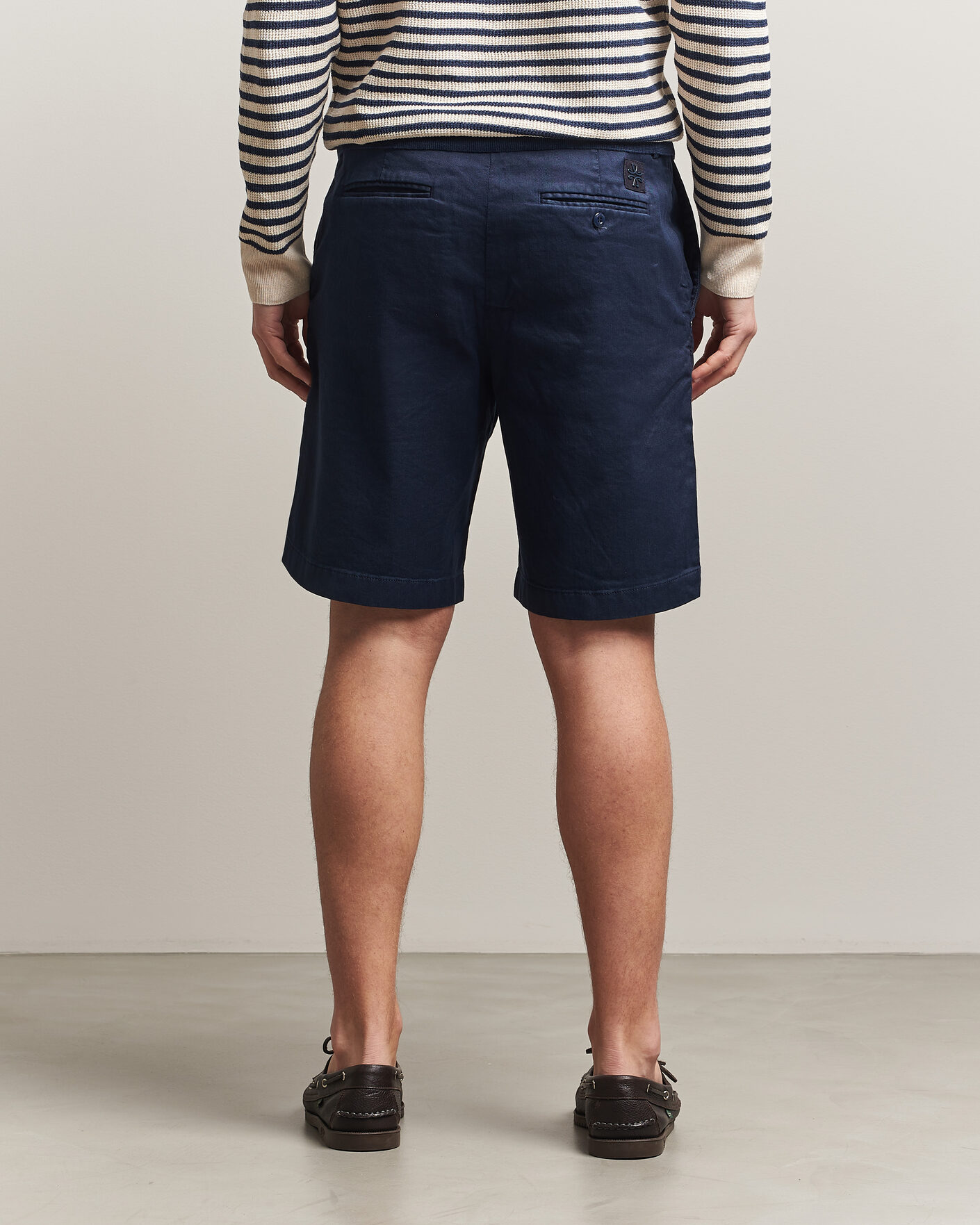 Uomini | Pantaloncini | Jacob Cohën | George Stretch Linen Shorts Navy