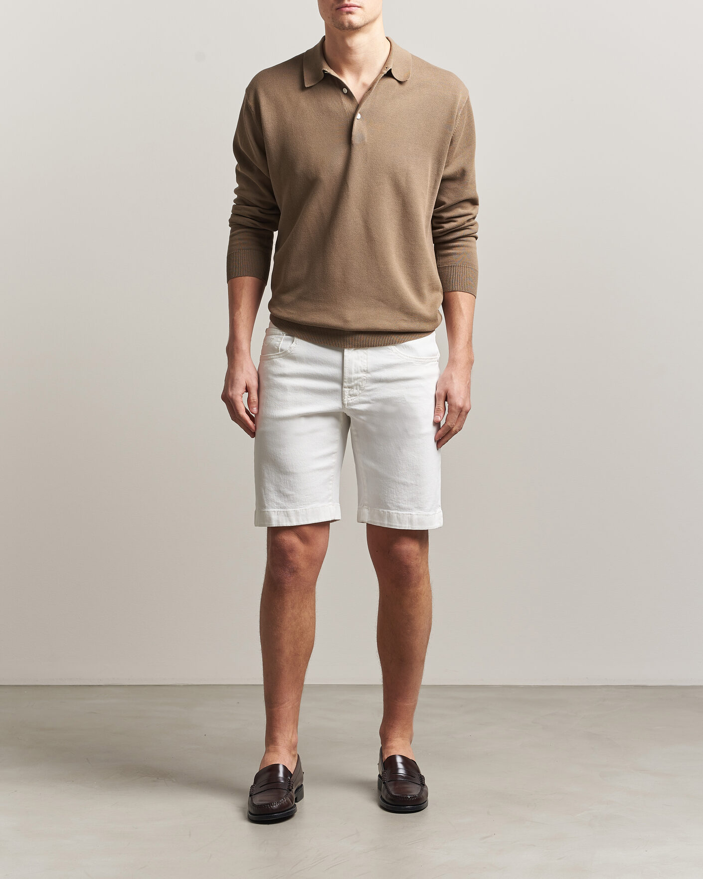 Uomini | Pantaloncini | Jacob Cohën | Nicolas Bull Stretch Denim Shorts White