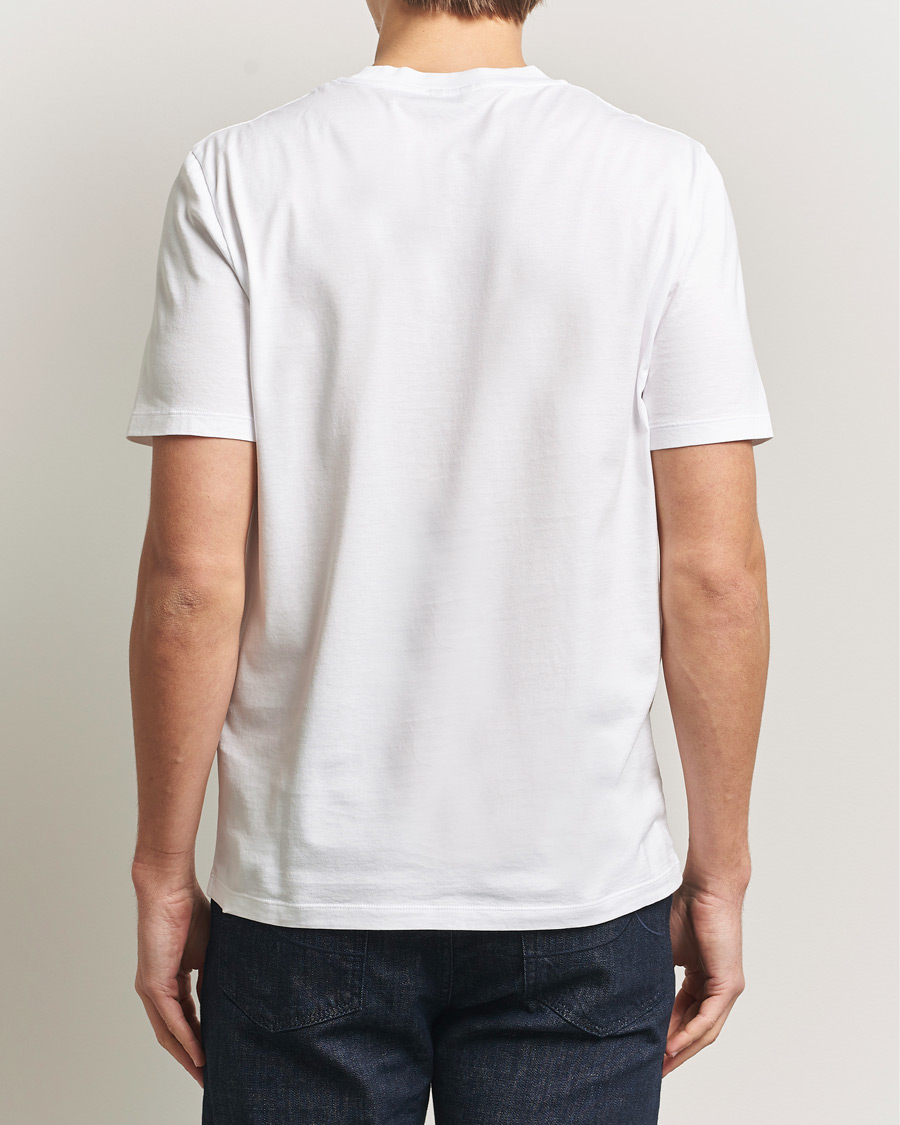 Uomini | T-shirt | Jacob Cohën | Cotton Logo T-Shirt White