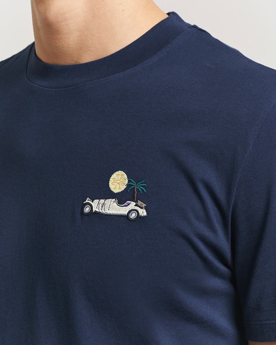 Uomini | T-shirt | Jacob Cohën | Cotton Logo T-Shirt Navy