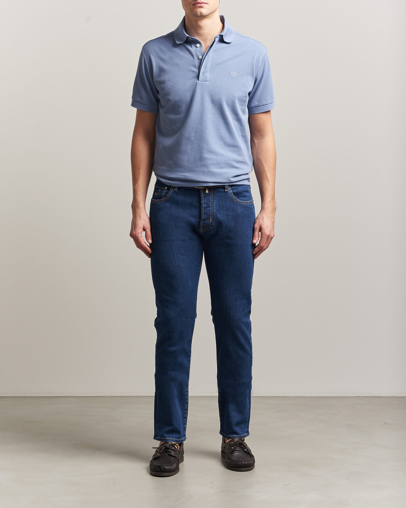Uomini | Jeans | Jacob Cohën | Bard Slim Fit Stretch Porsche Patch Jeans Dark Blue