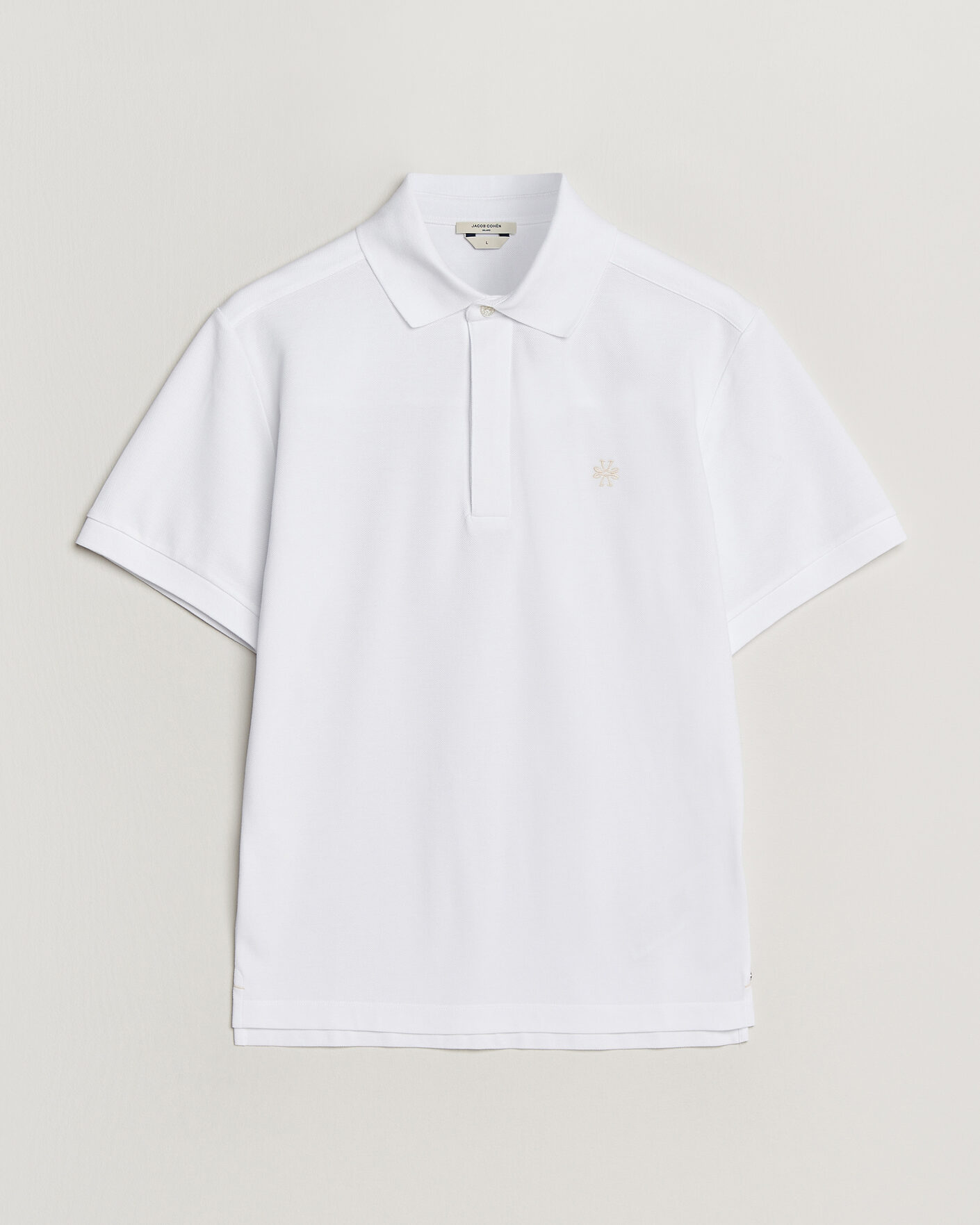 Uomini | Polo | Jacob Cohën | Cotton Polo Piquet Optical White