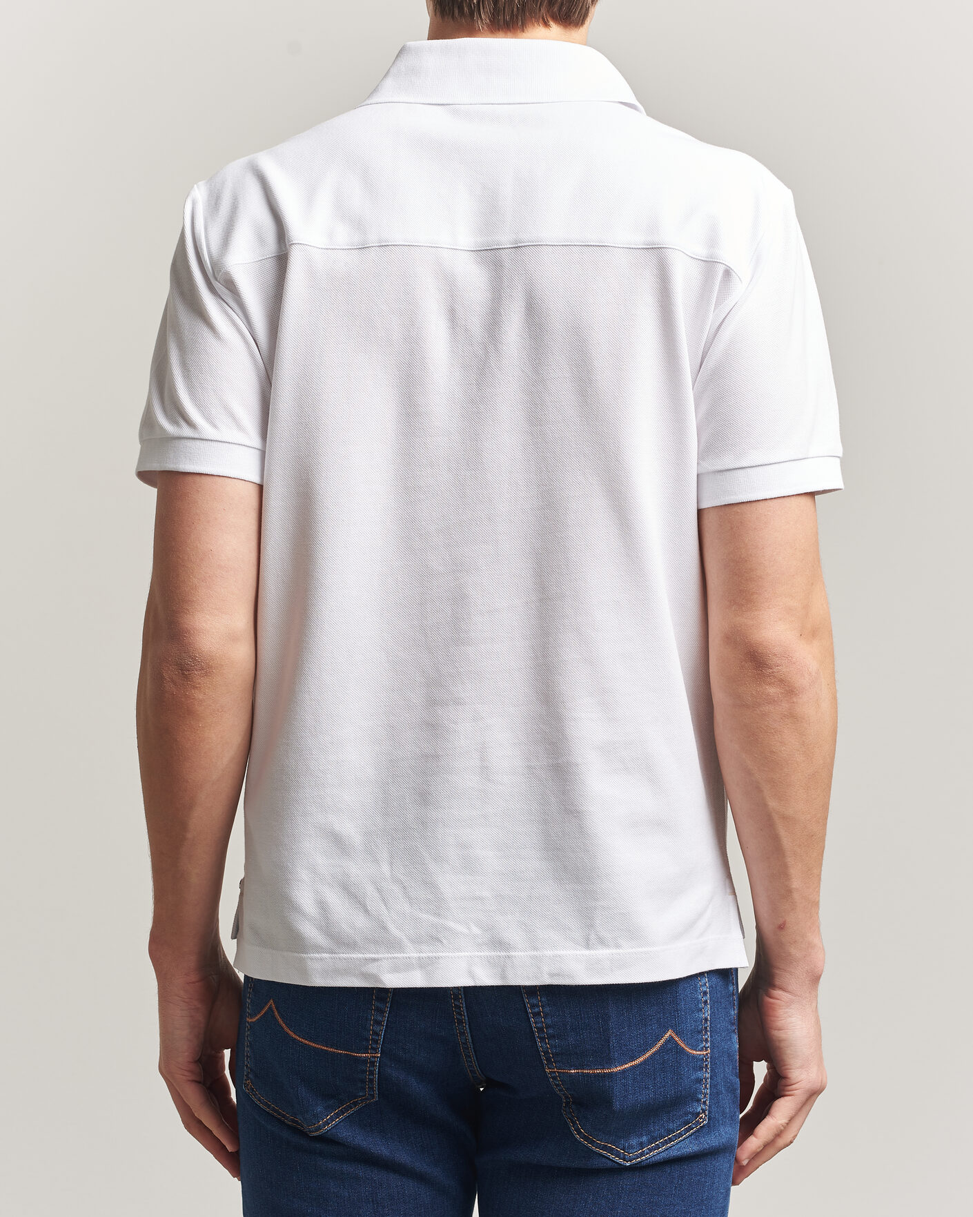 Uomini | Polo | Jacob Cohën | Cotton Polo Piquet Optical White