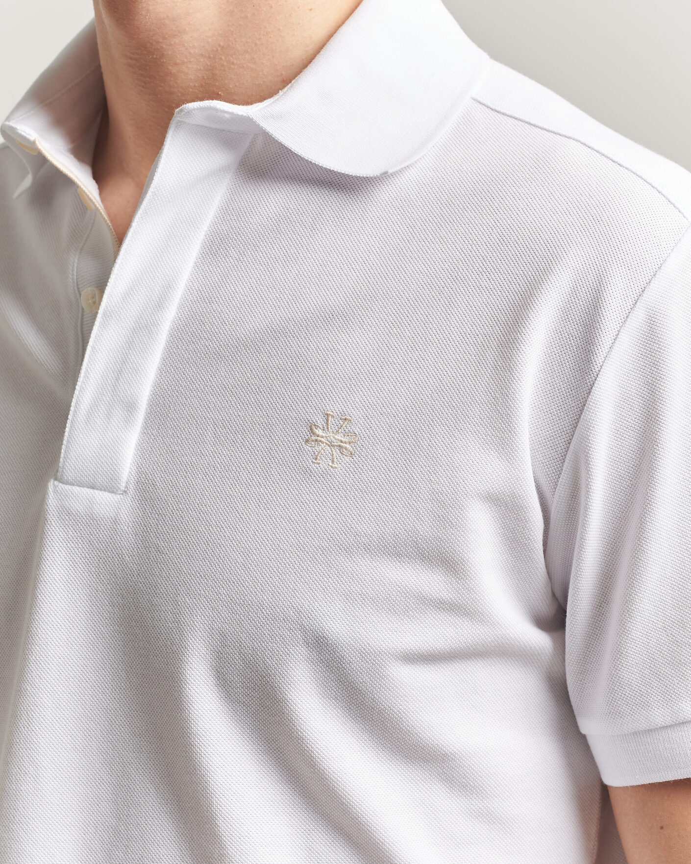 Uomini | Polo | Jacob Cohën | Cotton Polo Piquet Optical White