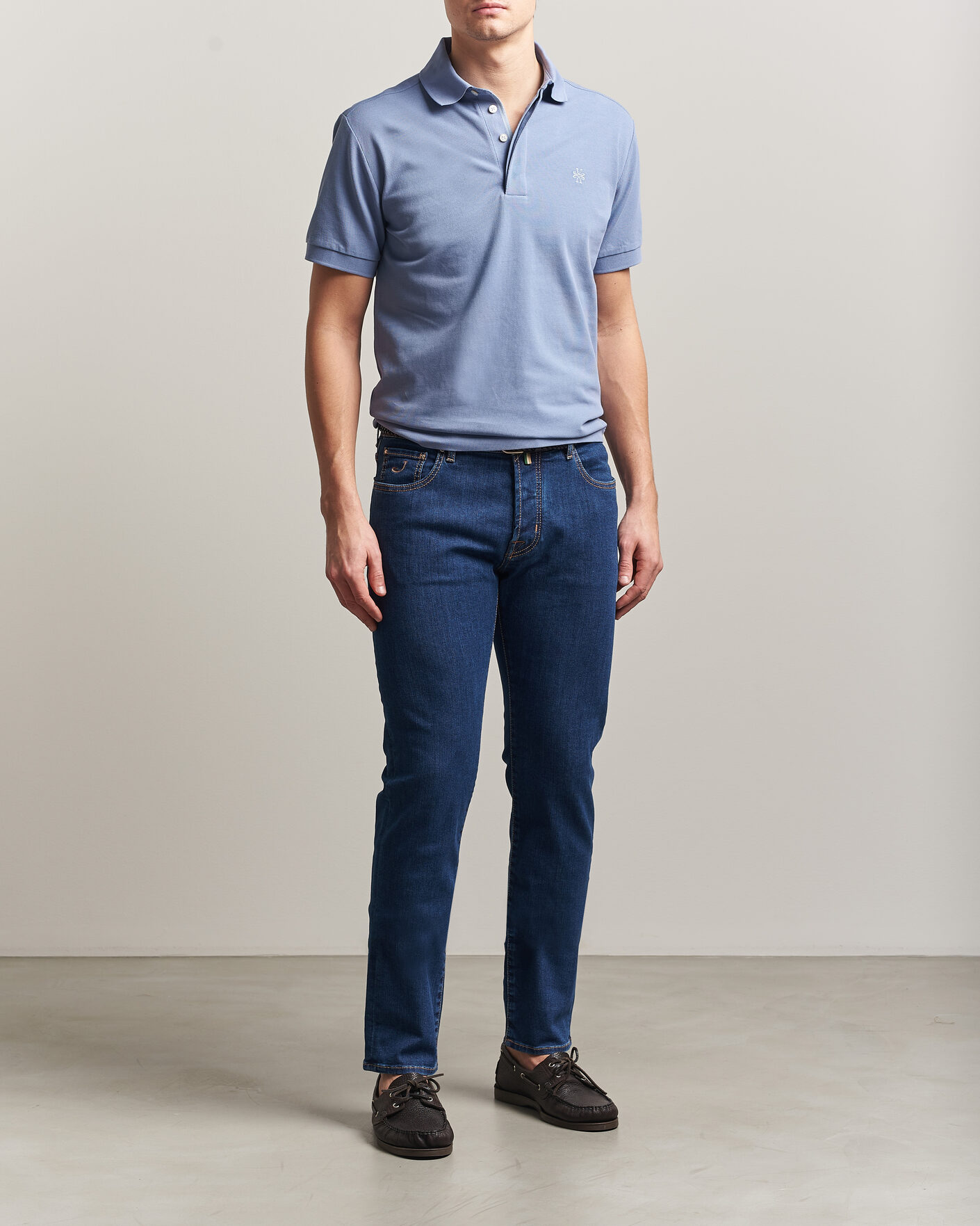 Uomini | Polo | Jacob Cohën | Cotton Polo Piquet Aviation