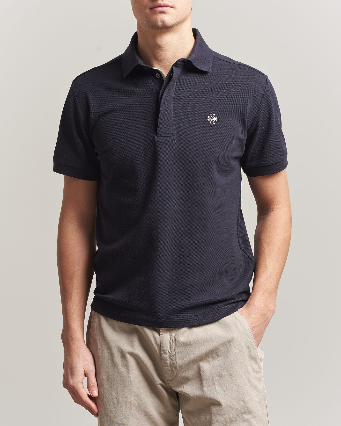Uomini | Polo | Jacob Cohën | Cotton Polo Piquet Navy Blue