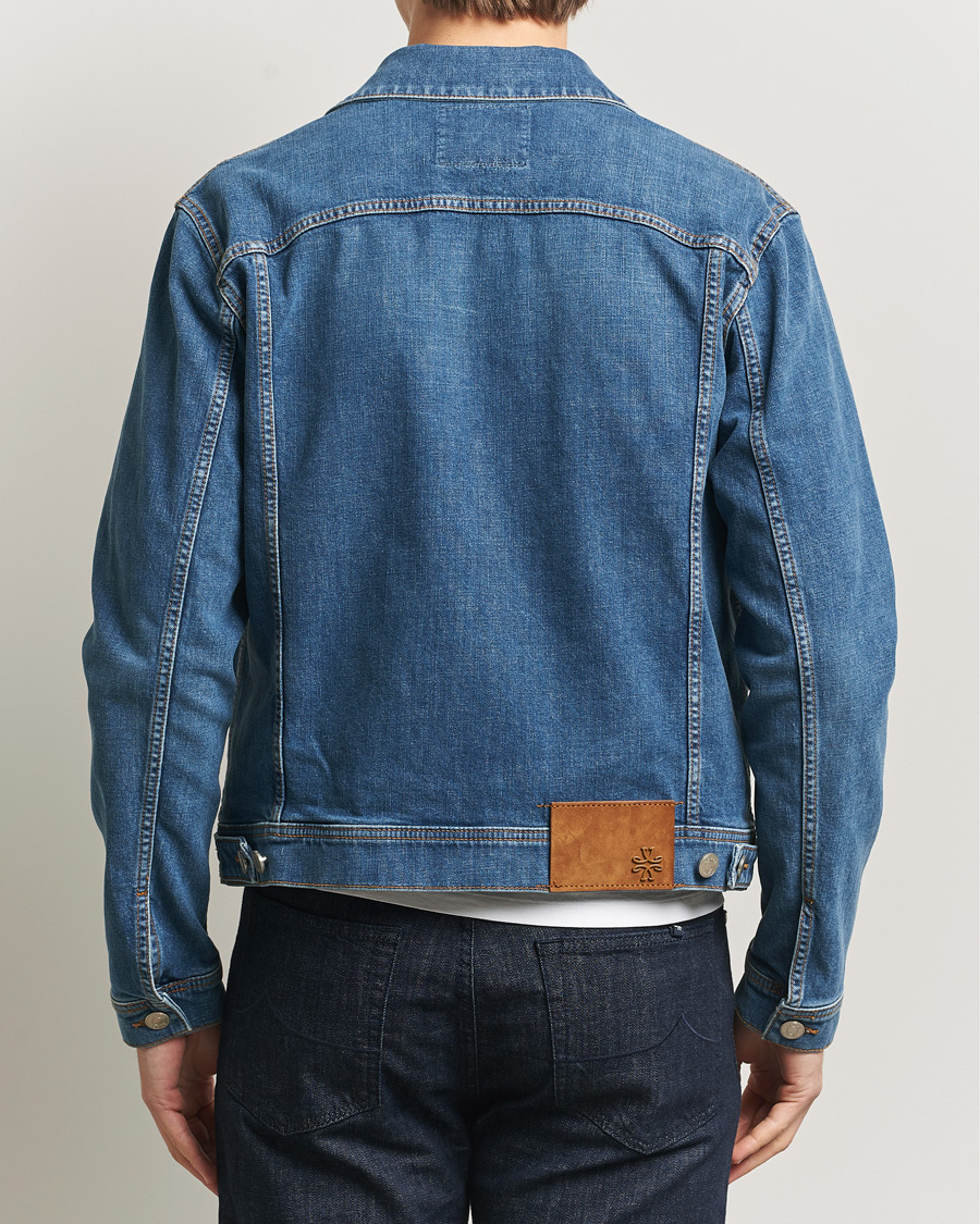 Uomini | Giacche | Jacob Cohën | Denim Trucker Jacket Mid Blue