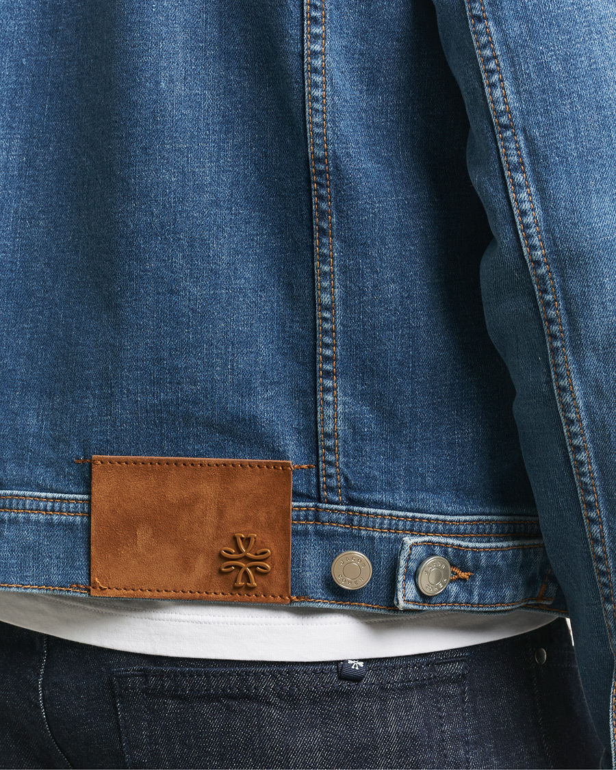 Uomini | Giacche | Jacob Cohën | Denim Trucker Jacket Mid Blue