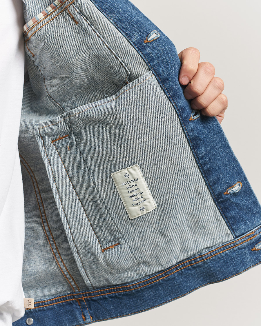 Uomini | Giacche | Jacob Cohën | Denim Trucker Jacket Mid Blue