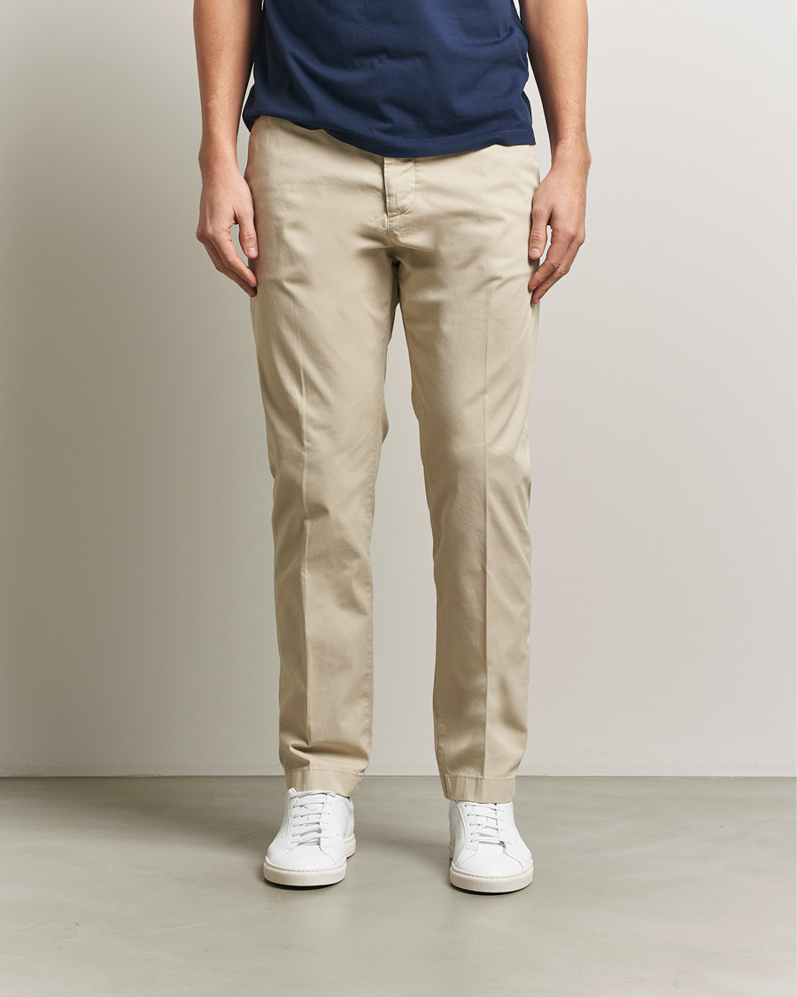 Uomini | Pantaloni | Jacob Cohën | John Chino Light Beige