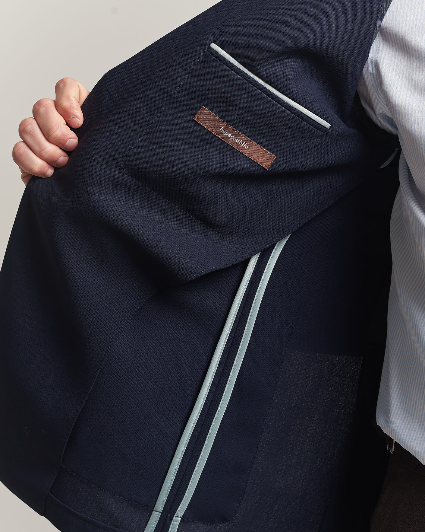 Uomini | Blazers | Canali | Unconstructed Impeccabile Wool Blazer Navy