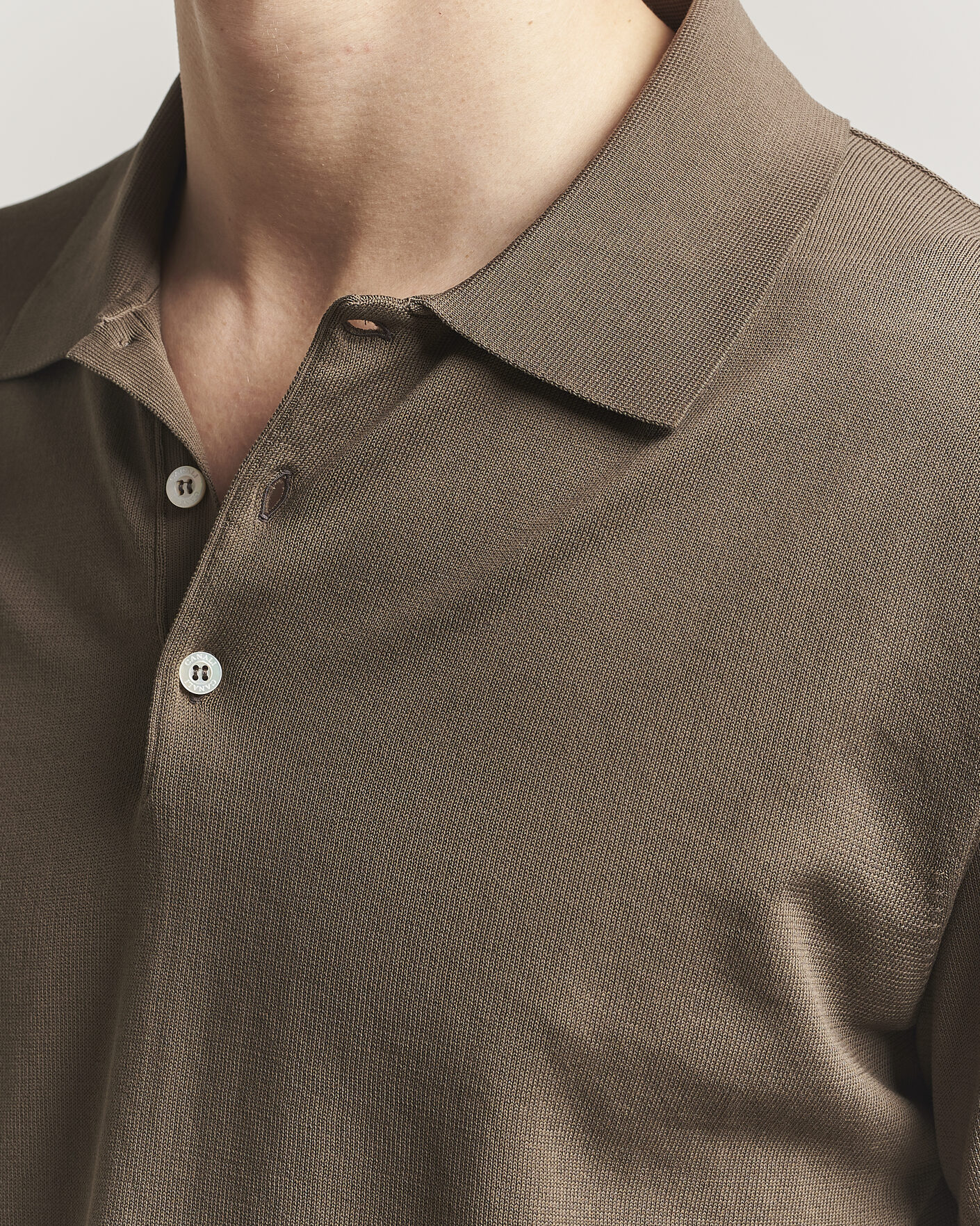 Uomini | Polo | Canali | Cotton Short Sleeve Polo Brown