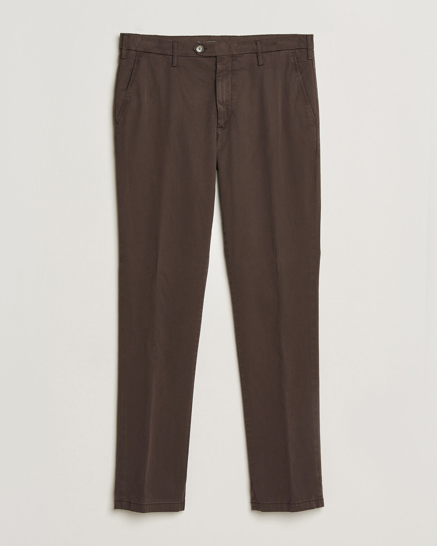Uomini | Pantaloni | Canali | Regular Fit Cotton/Stretch Chinos Dark Brown