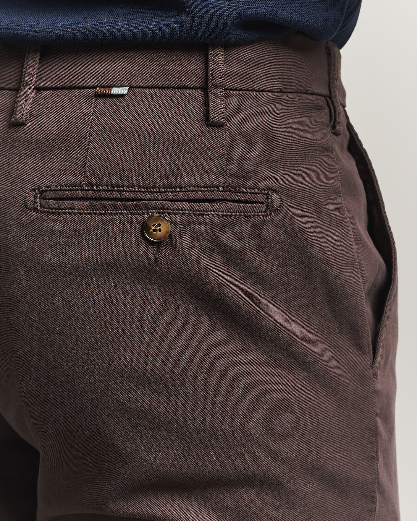 Uomini | Pantaloni | Canali | Regular Fit Cotton/Stretch Chinos Dark Brown
