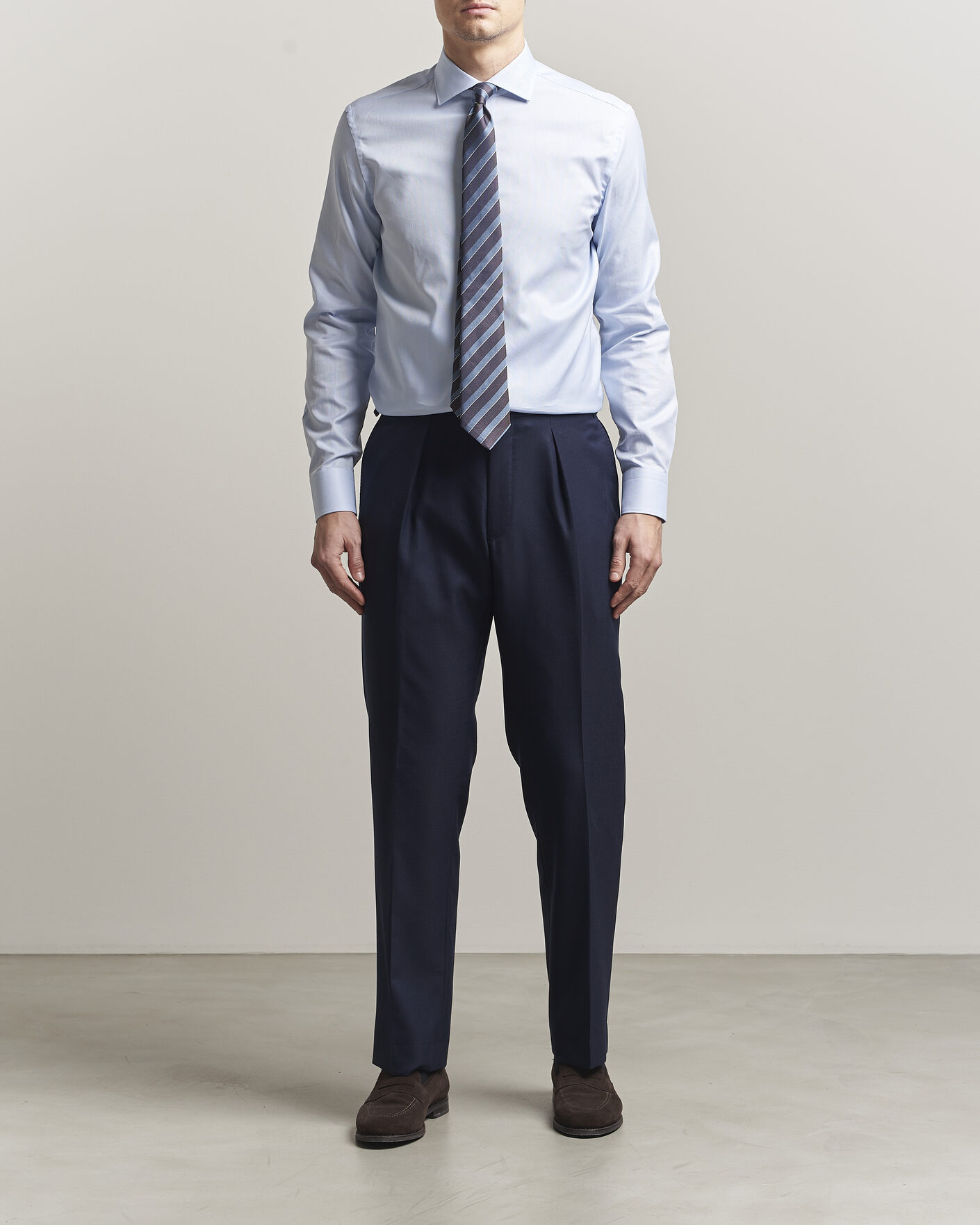 Uomini | Camicie | Canali | Slim Fit Oxford Shirt Light Blue