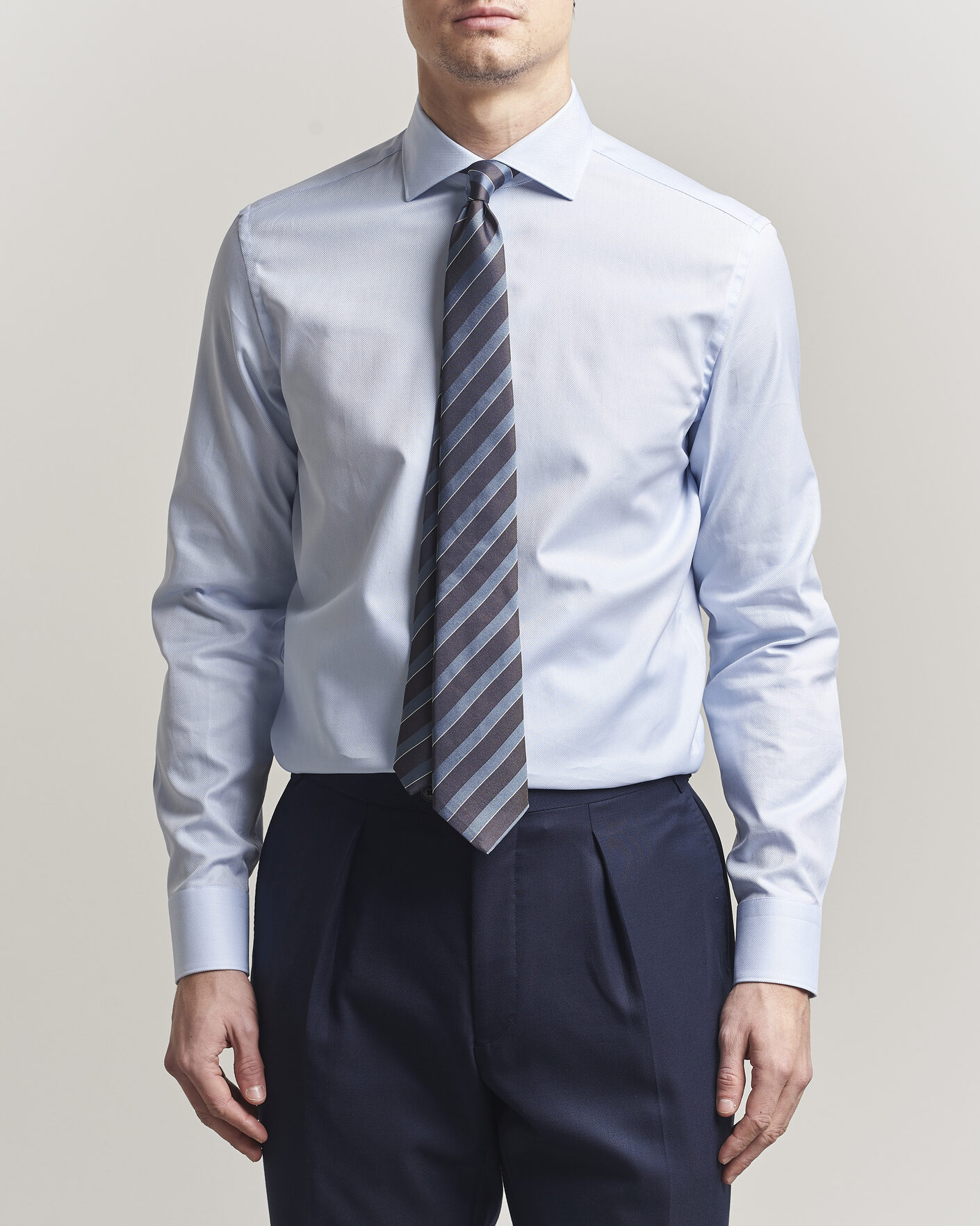 Uomini | Camicie | Canali | Slim Fit Oxford Shirt Light Blue