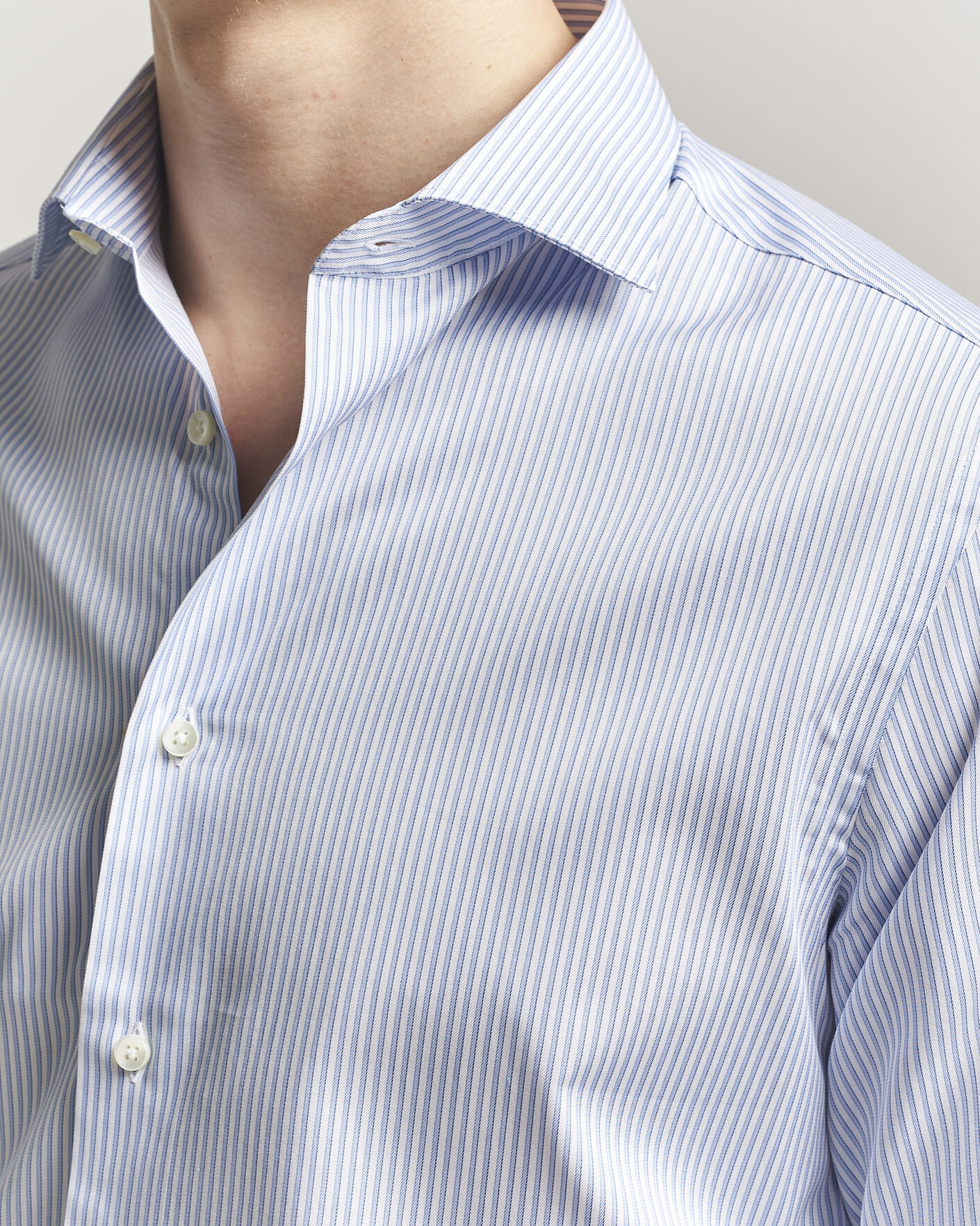 Uomini | Camicie | Canali | Slim Fit Impeccabile Shirt Blue Stripe