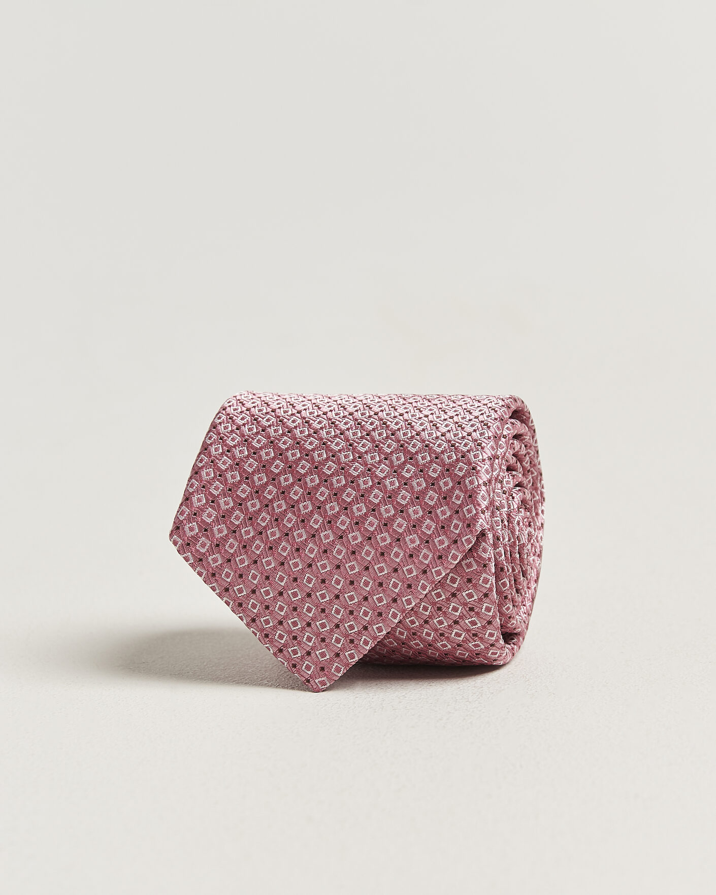 Uomini | Cravatte | Canali | Micro Structure Silk Tie Pink