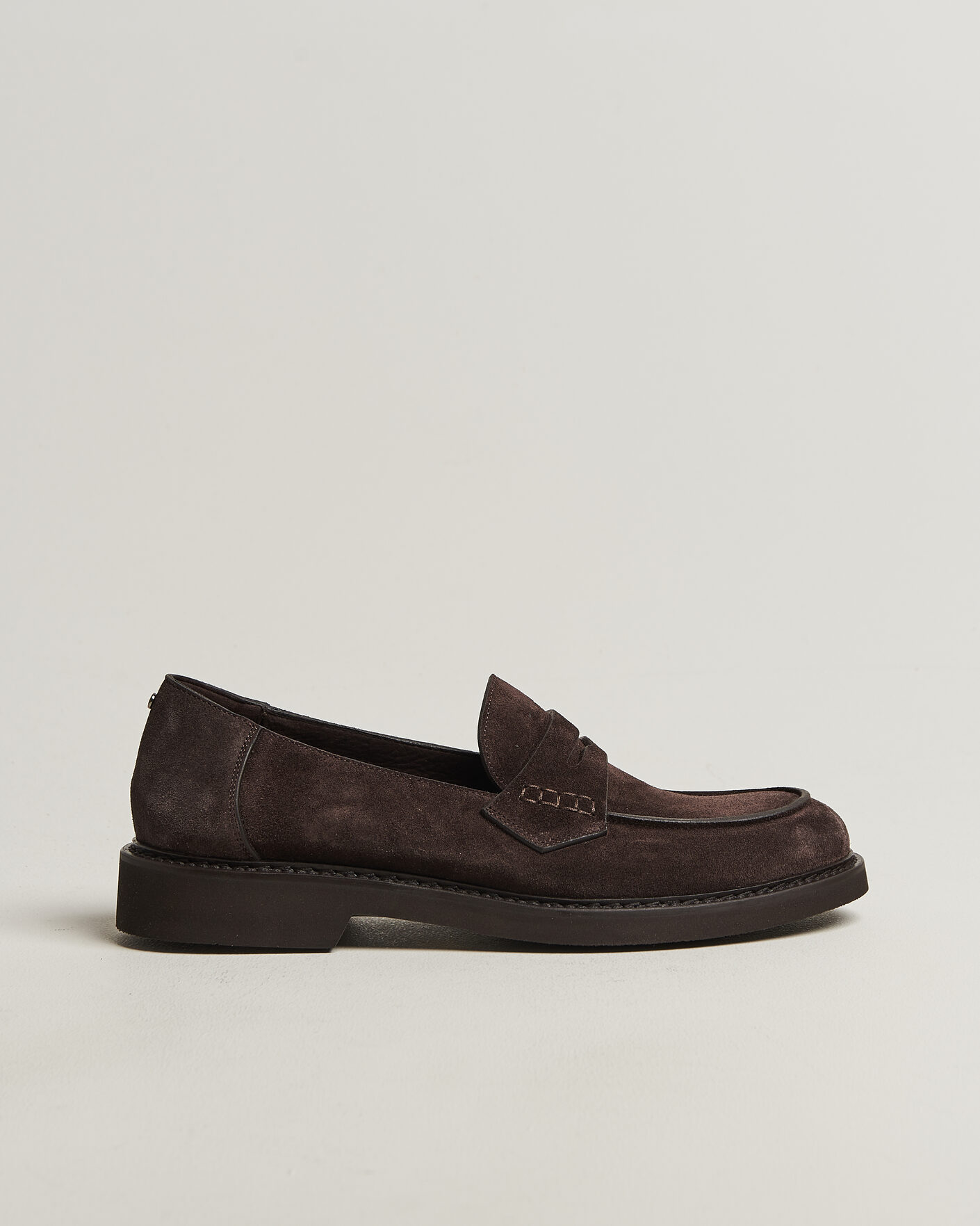 Uomini | Mocassini | Canali | Penny Loafers Dark Brown Suede