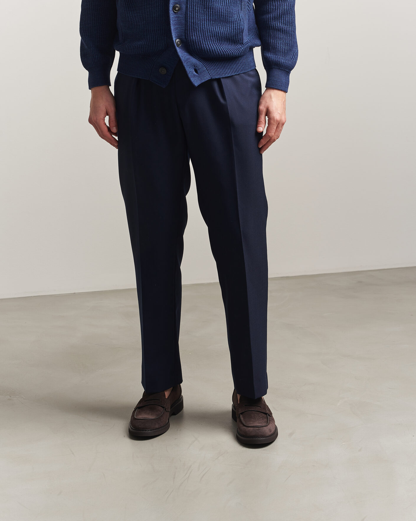 Uomini | Mocassini | Canali | Penny Loafers Dark Brown Suede