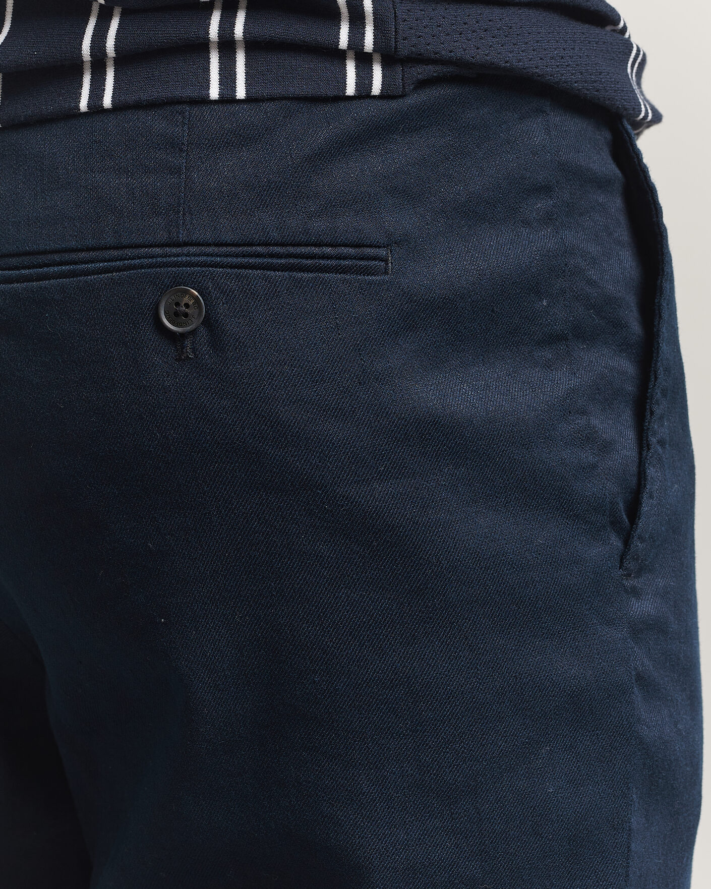Uomini | Pantaloni | J.Lindeberg | Logan Stretch Linen Pants JL Navy