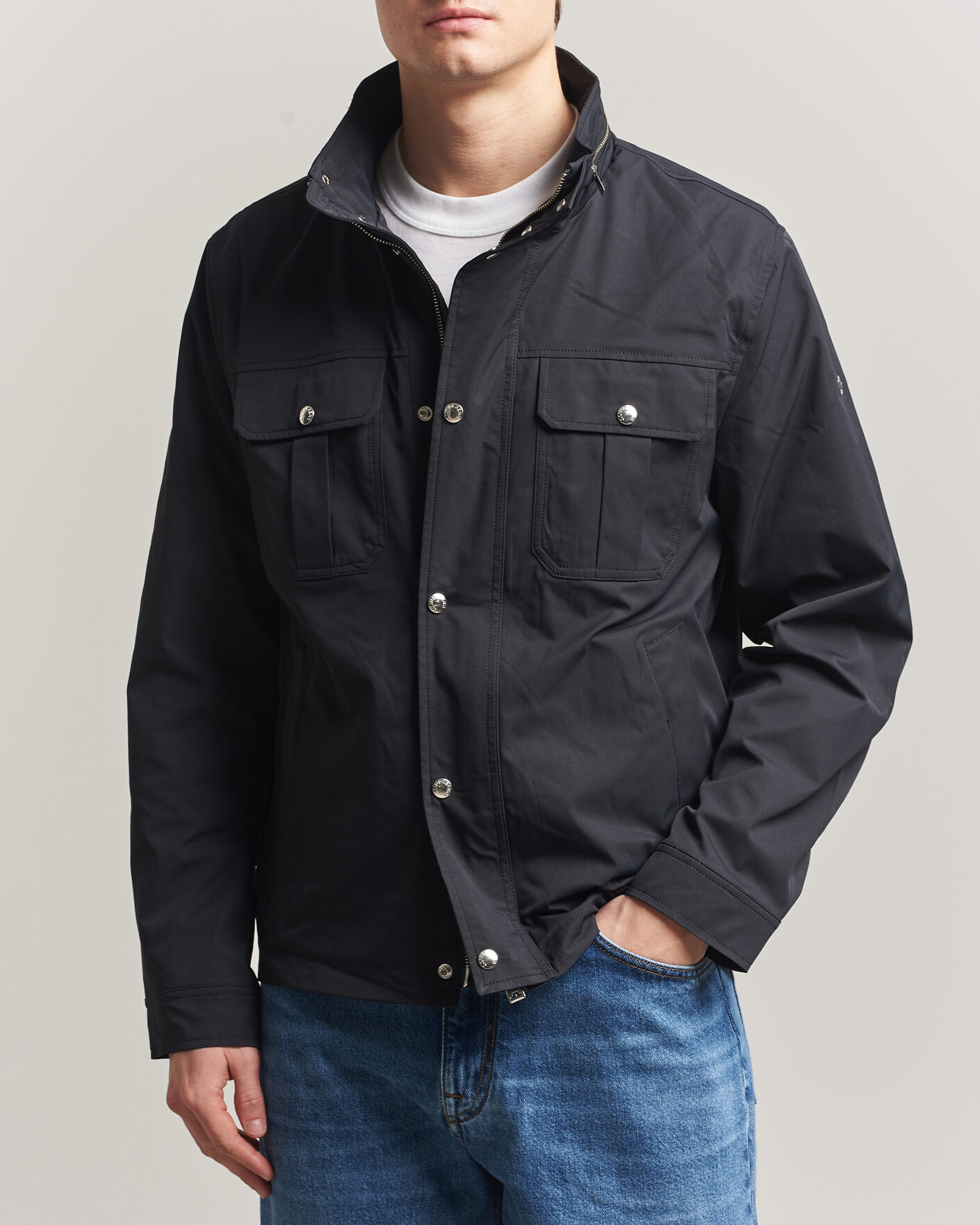 Uomini | Giacche | J.Lindeberg | Bailey Recyceled Poly Jacket Black